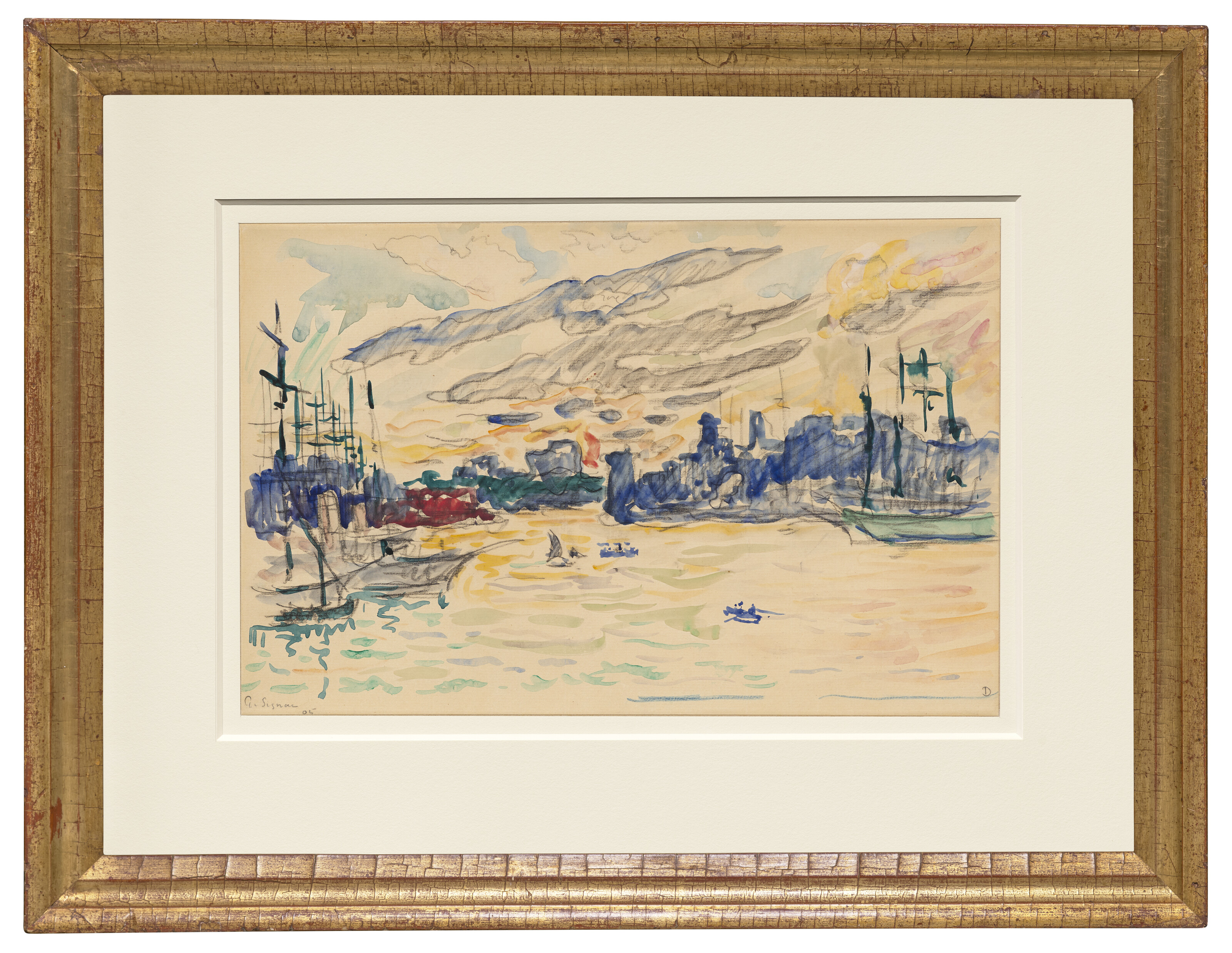 Paul Signac — Марсель. Старый порт, изображение 2