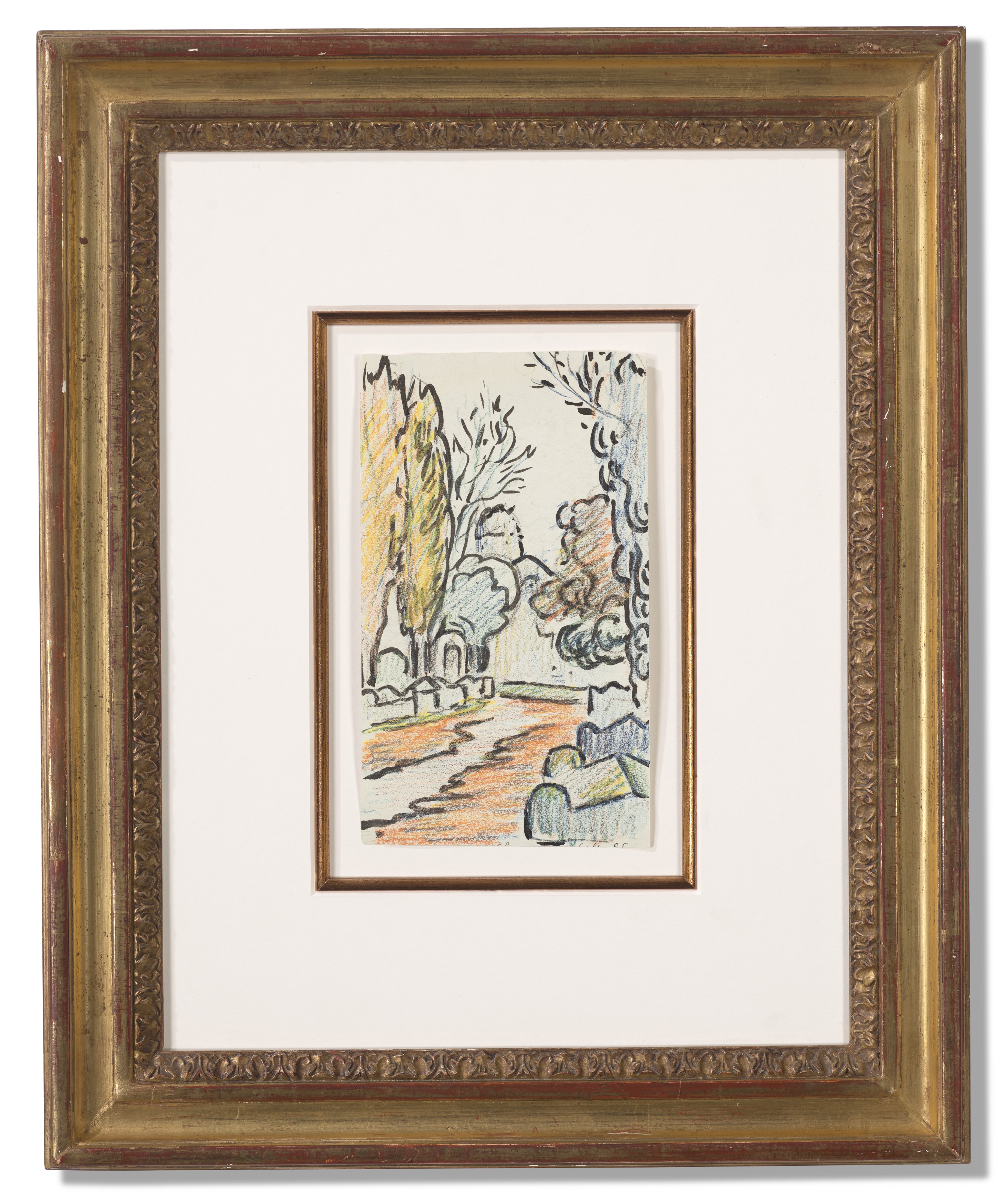 Paul Signac — Алискамп в Арле ( спереди и сзади ), изображение 3