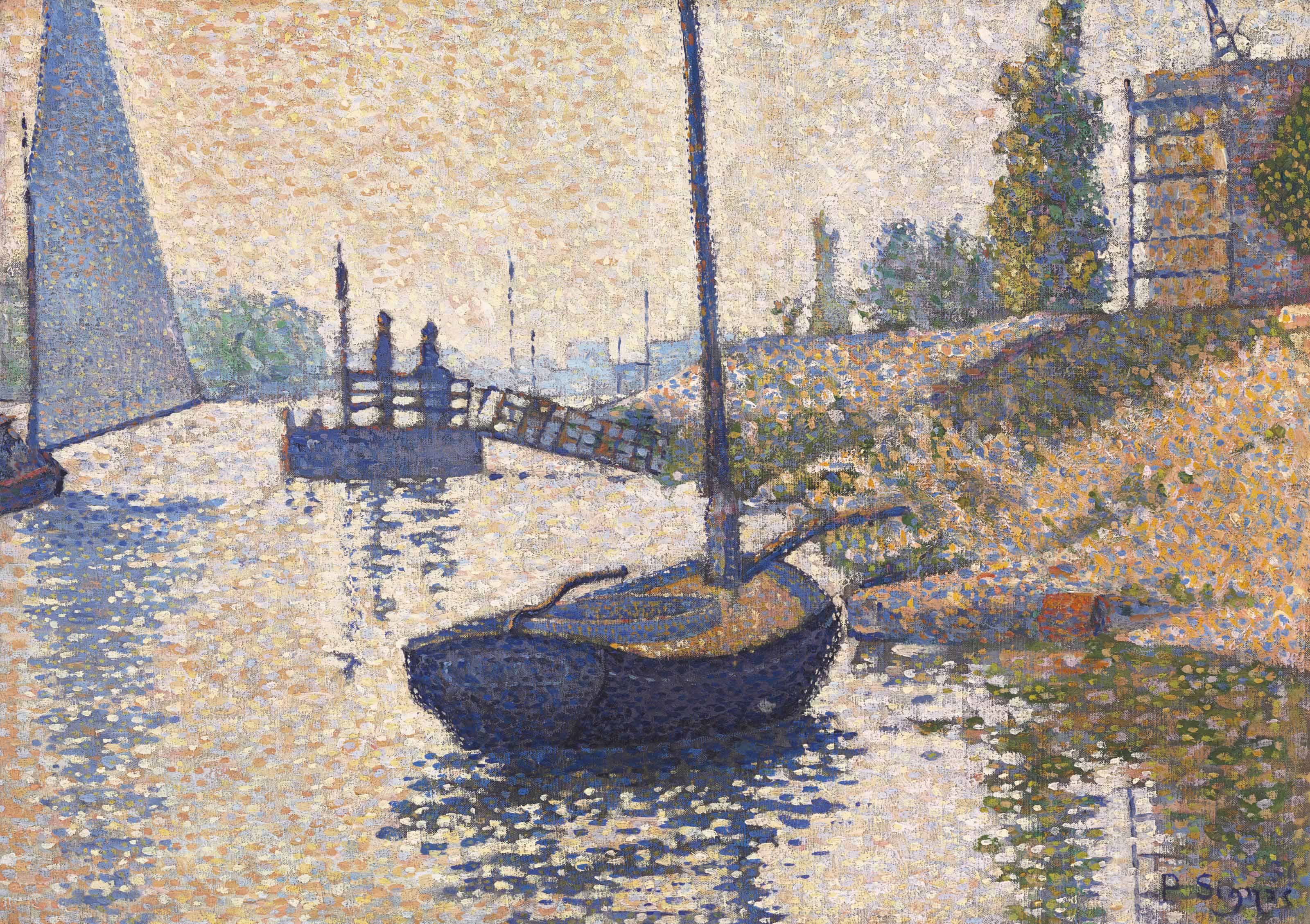 Paul Signac — Мост Милосердия. Аньер (Опус № 143)