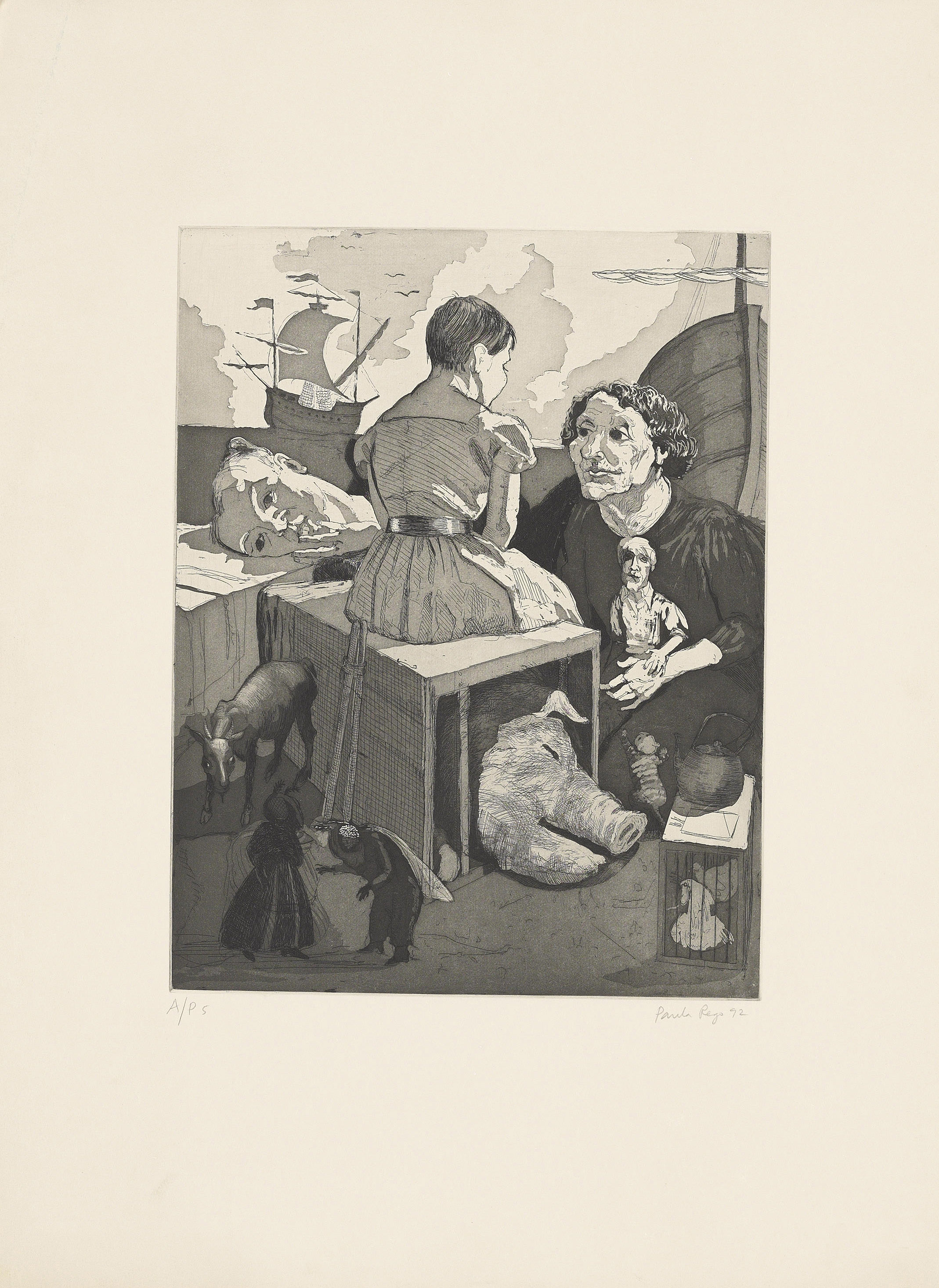 Paula Rego — Посадка на борт