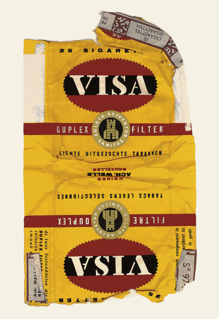 Peter Blake — ВИЗА , ИЗ ПАКЕТОВ С СИГАРЕТАМИ