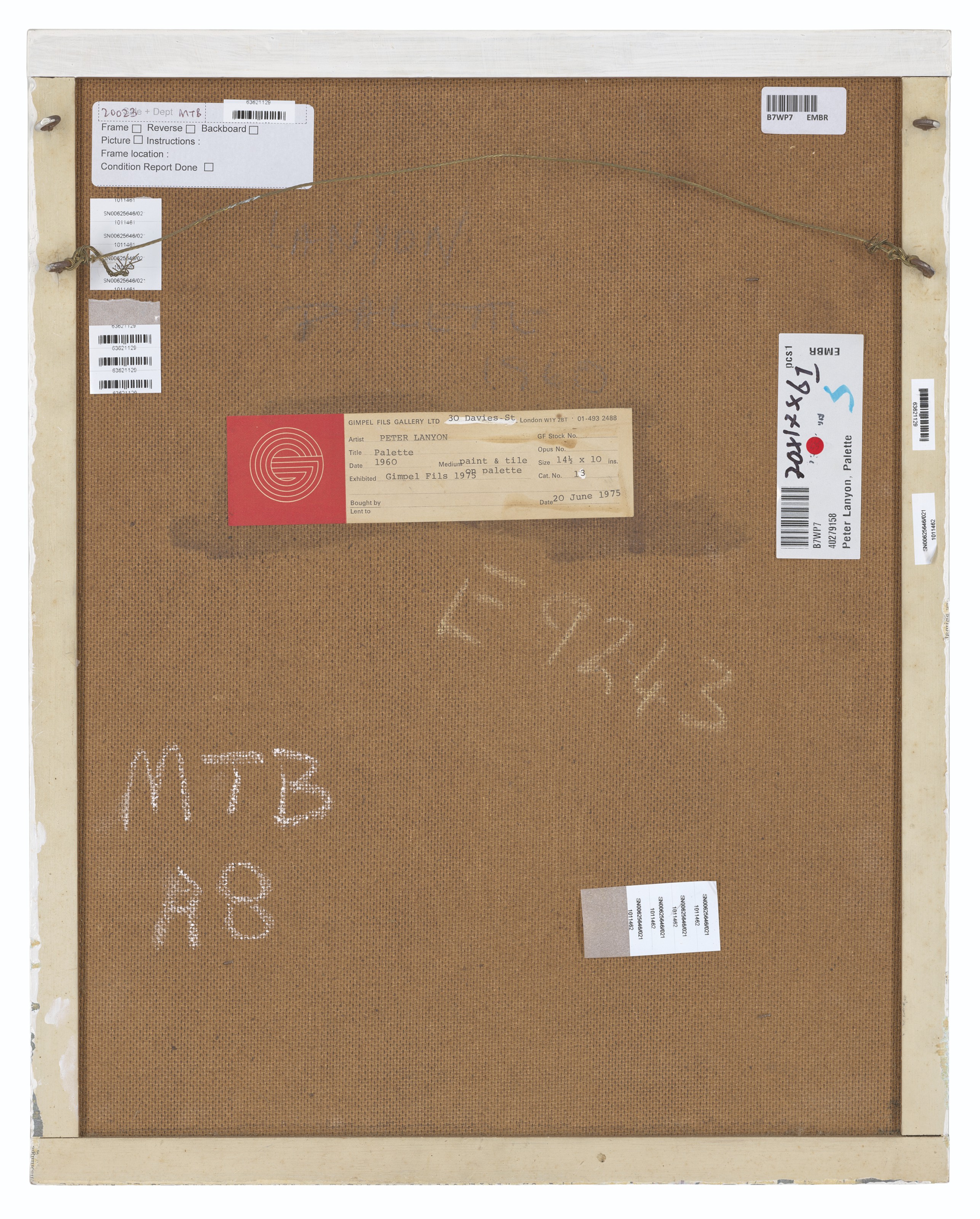 Peter Lanyon — Без названия (палитра), изображение 3