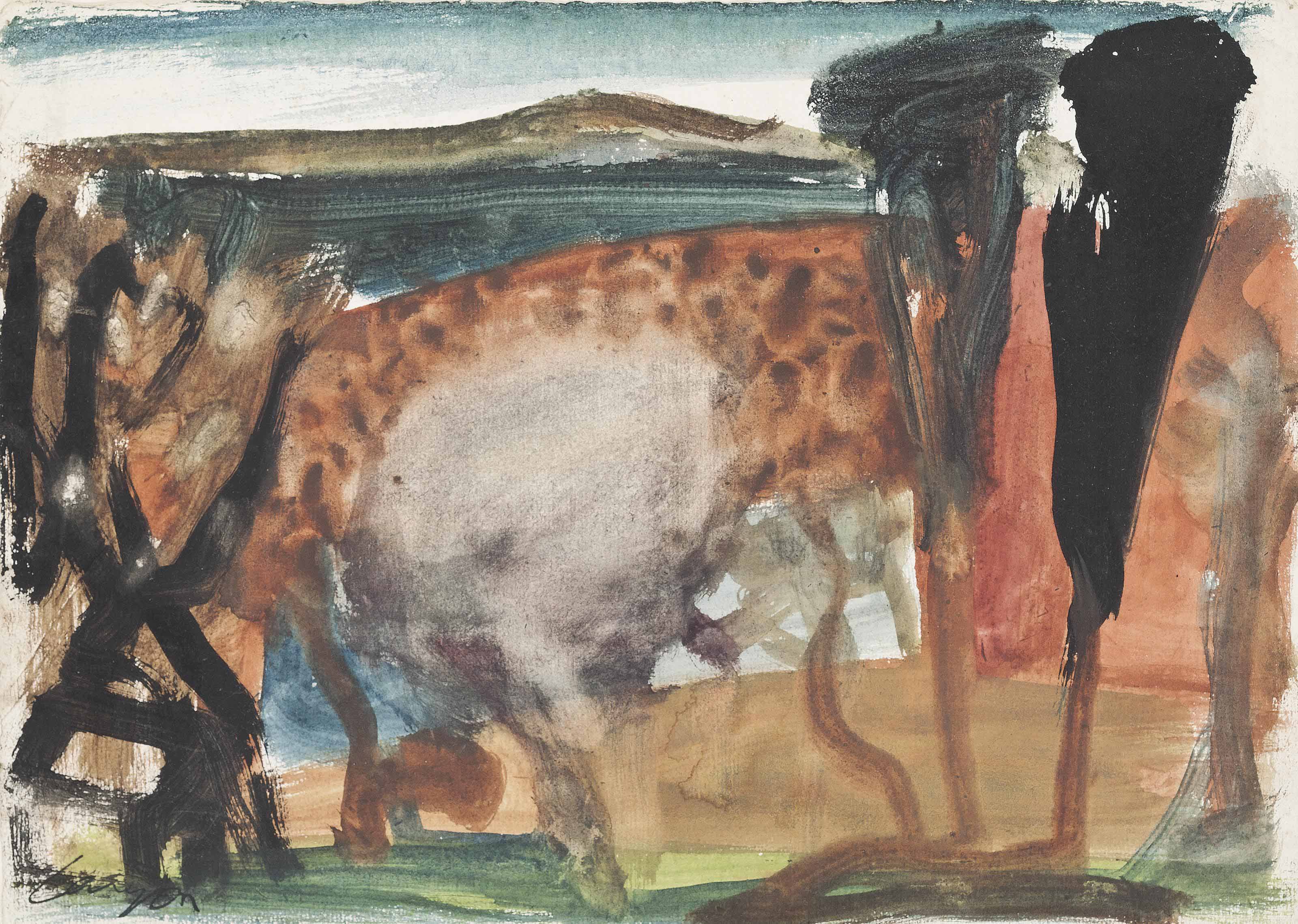 Peter Lanyon — Итальянский пейзаж с тополями