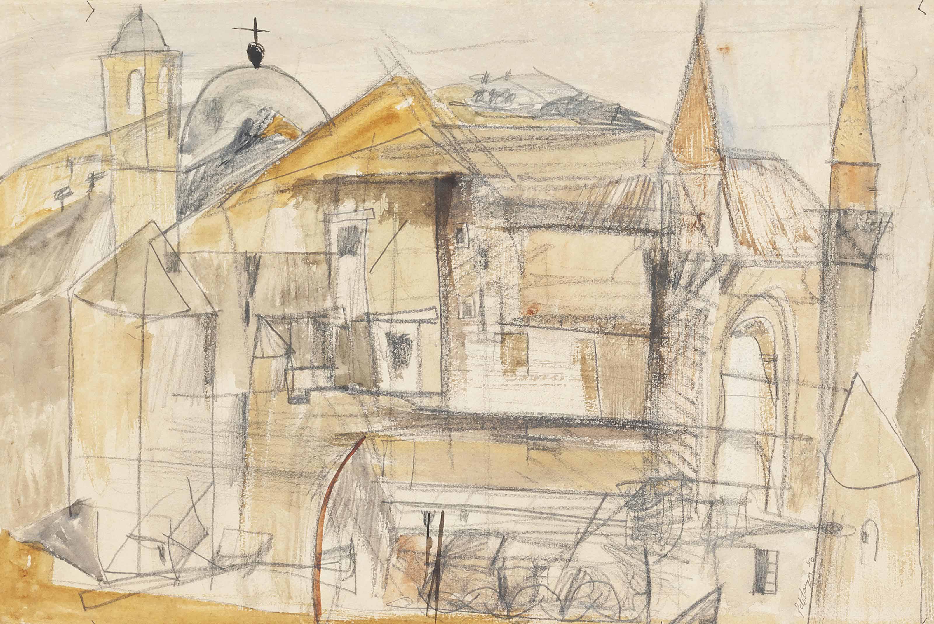 Peter Lanyon — Итальянский городской пейзаж
