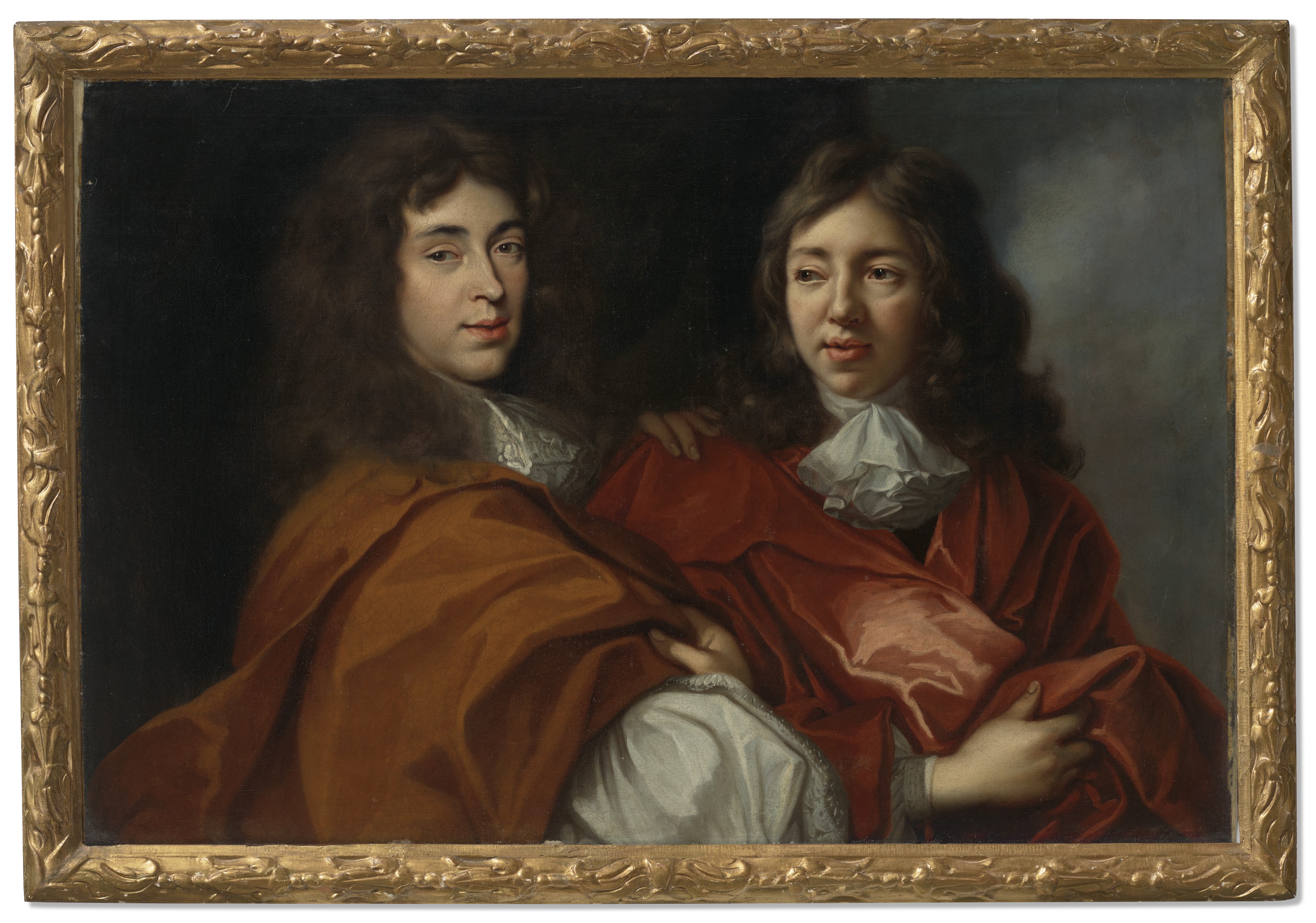 Peter Lely — Двойной портрет двух джентльменов в полный рост, одетых в красные мантии, изображение 2