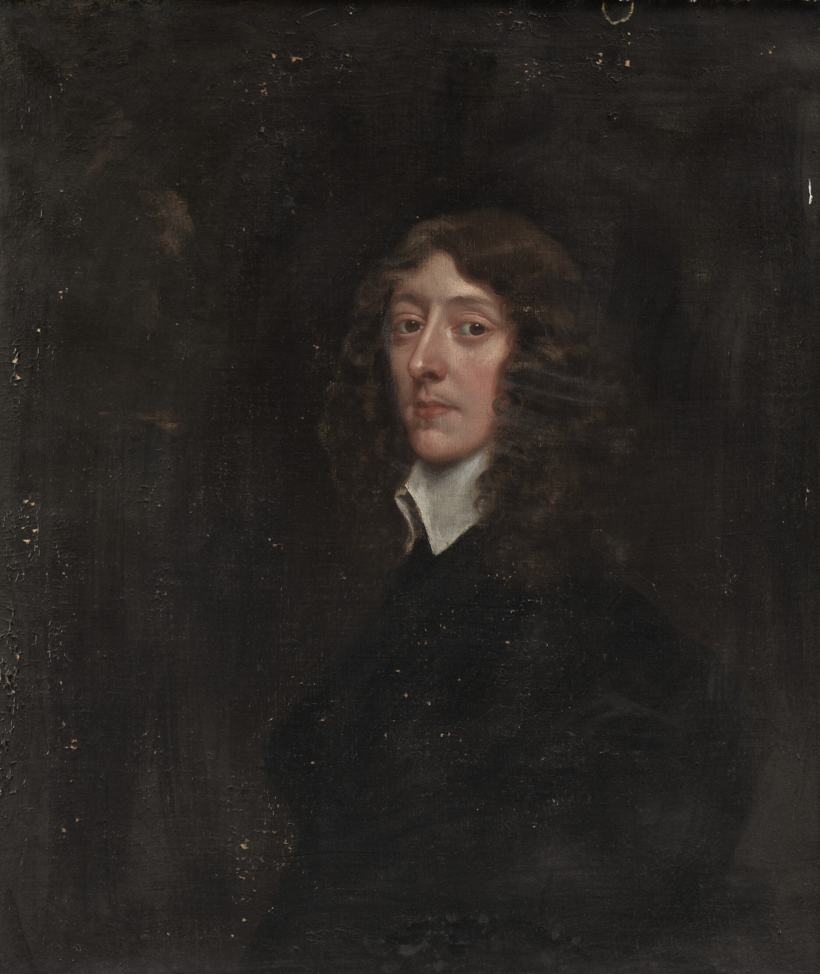 Peter Lely — Портрет джентльмена, традиционно идентифицируемого как Джеймс Хэй, 2-й граф Карлайл (1612-1660), поясной, в черном цвете, изображение 2