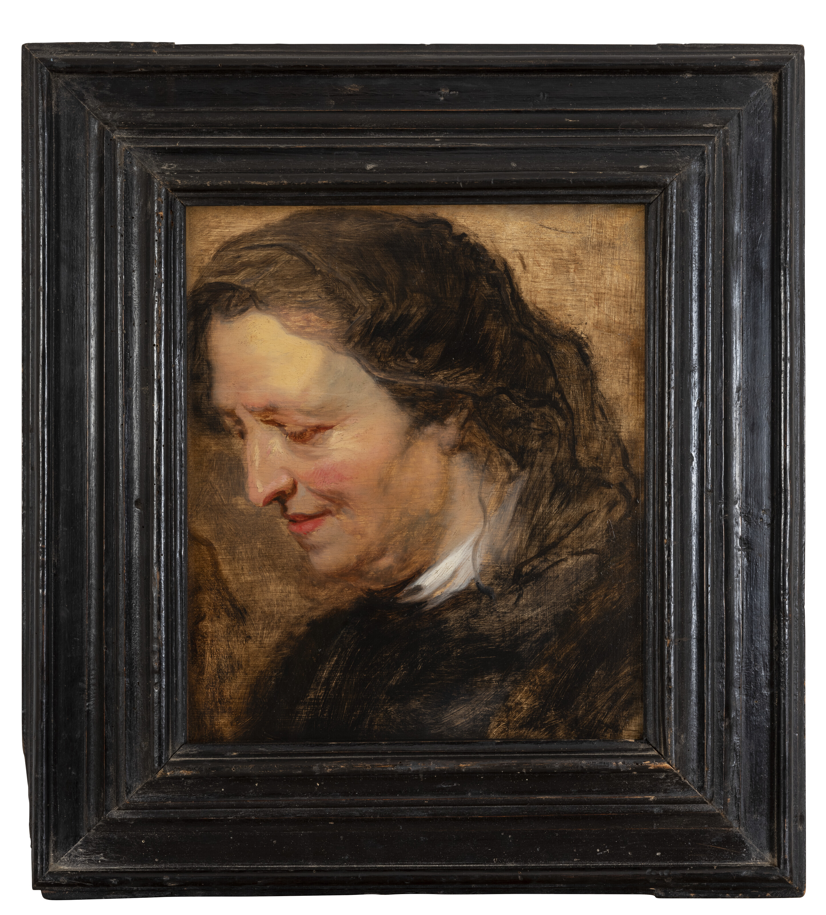 Peter Paul Rubens — Главный портрет пожилой женщины в вуали, ранее опознанной как Мария Пыпелинкс, мать художника, смотрящая вниз в профиль слева, изображение 2