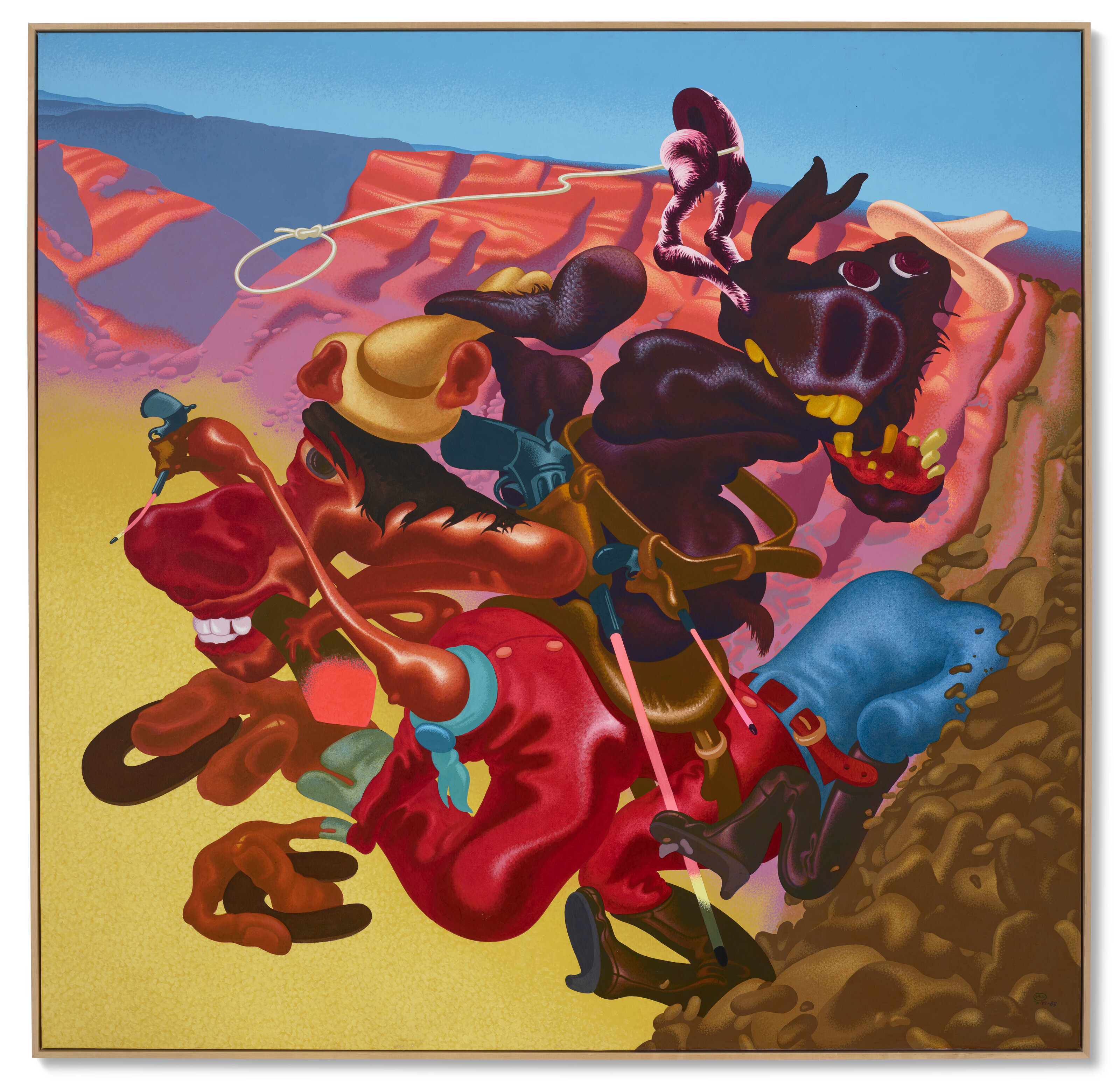 Peter Saul — Скромный ковбой, изображение 2