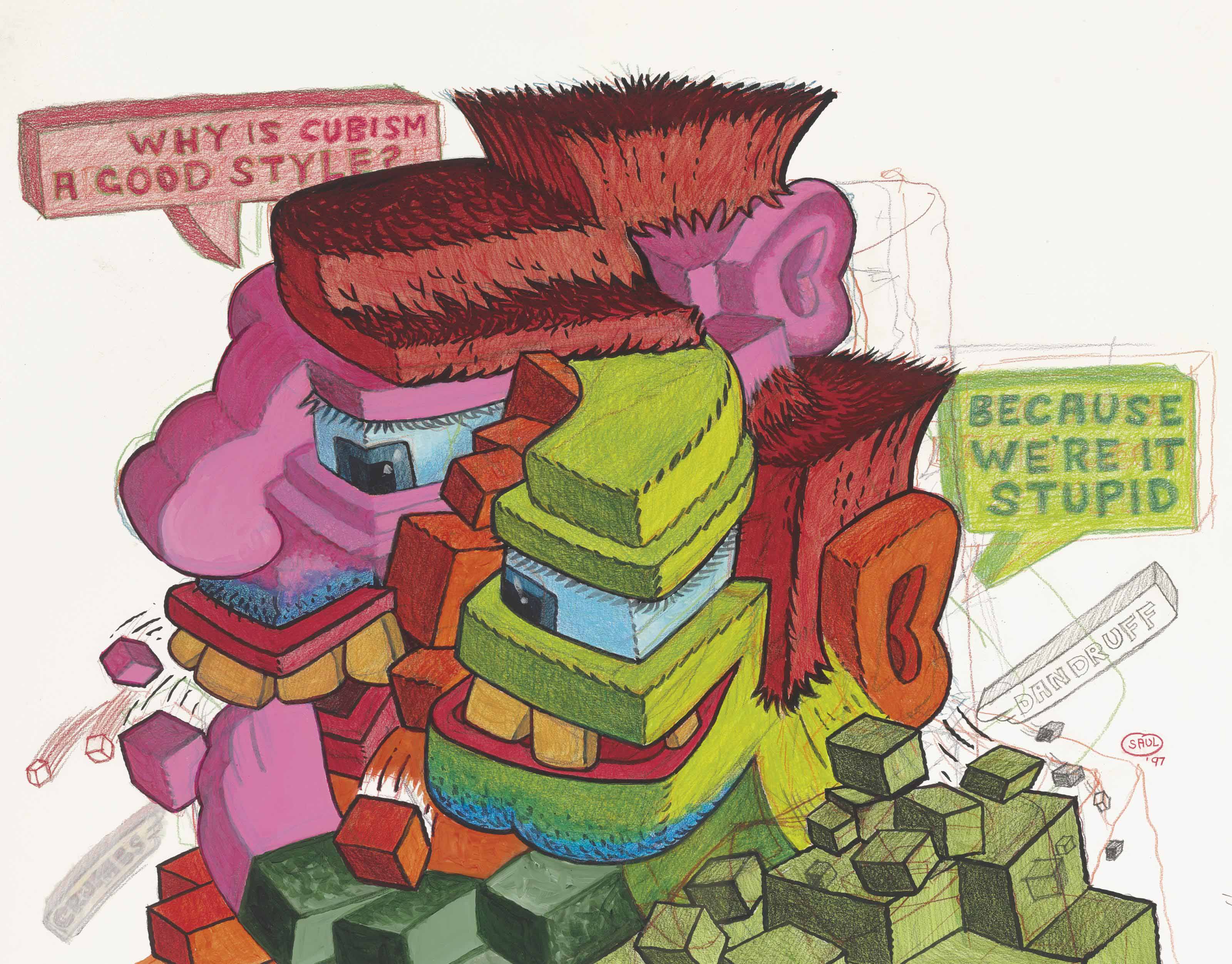 Peter Saul — Почему кубизм - хороший стиль?