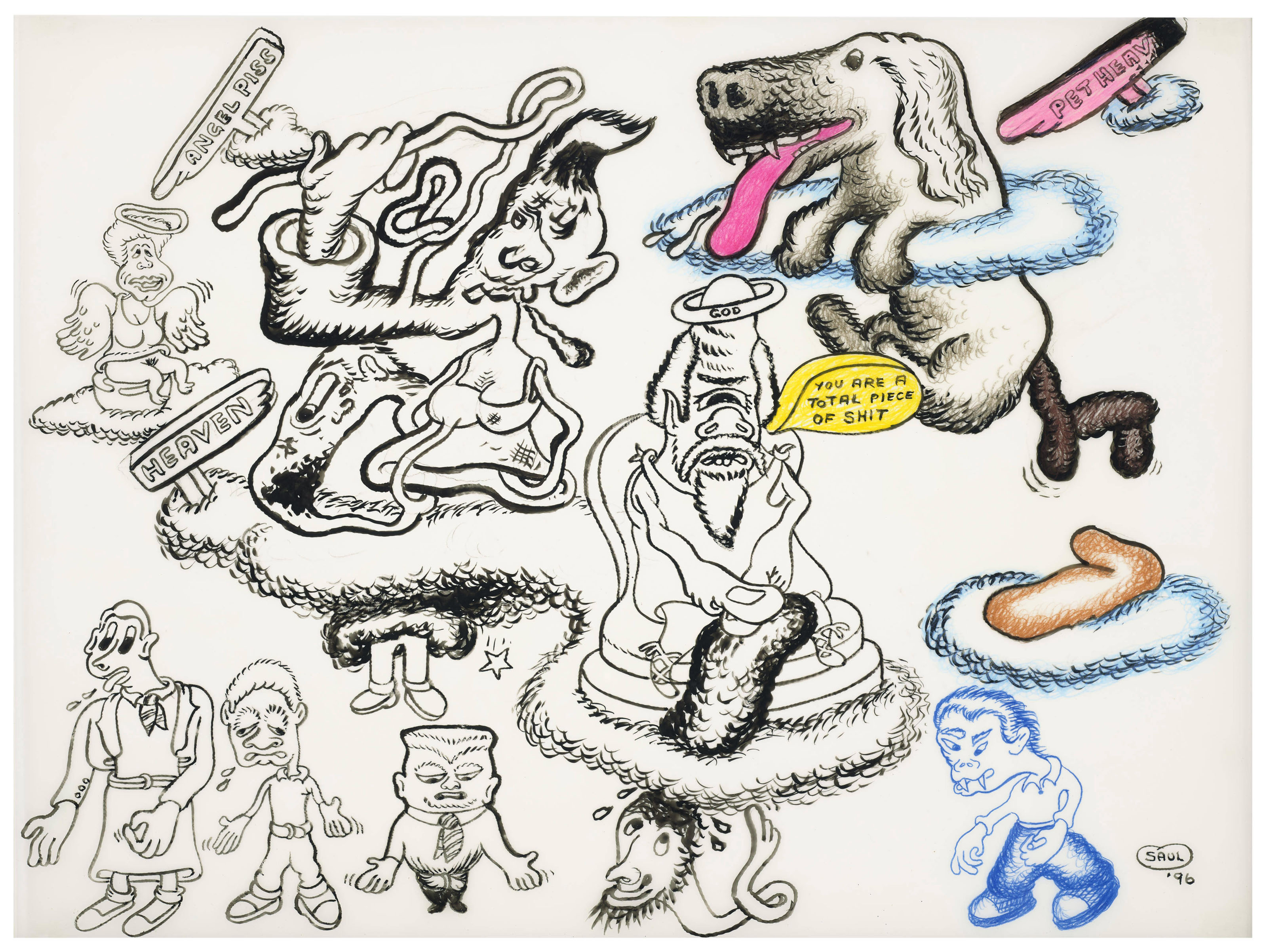 Peter Saul — Дерьмо на Небесах