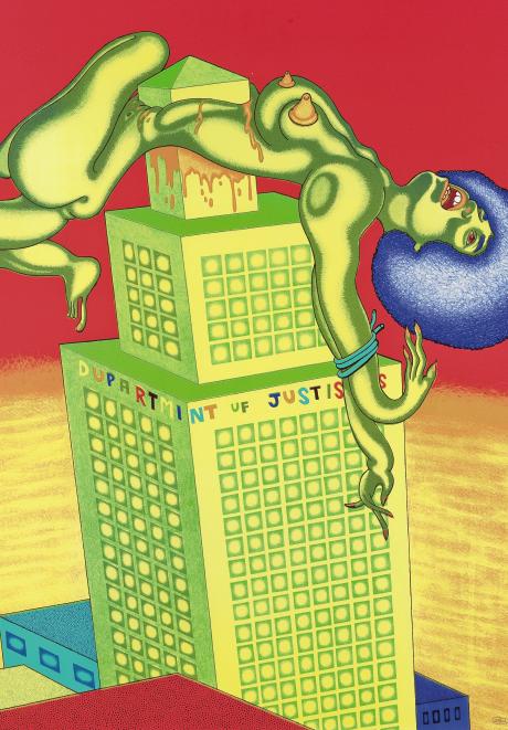Peter Saul — Анджела Дэвис