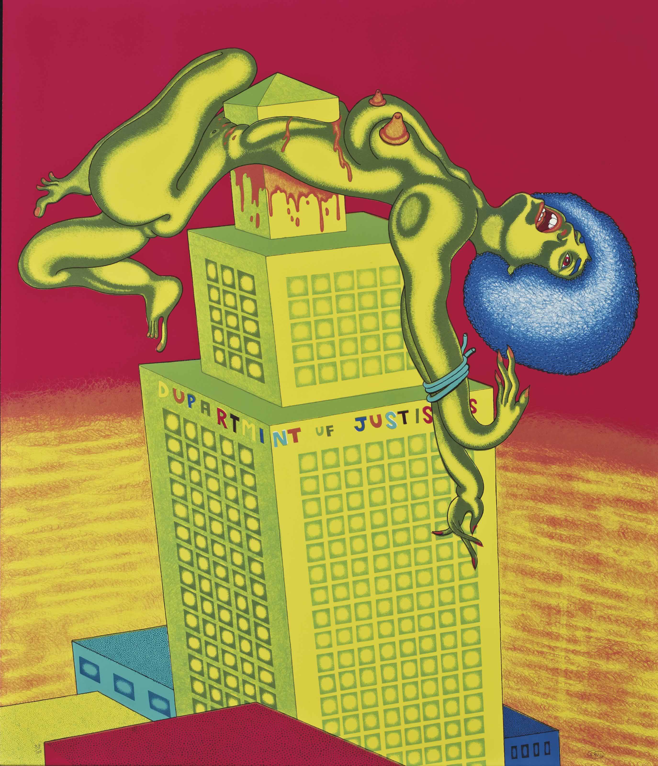 Peter Saul — Анджела