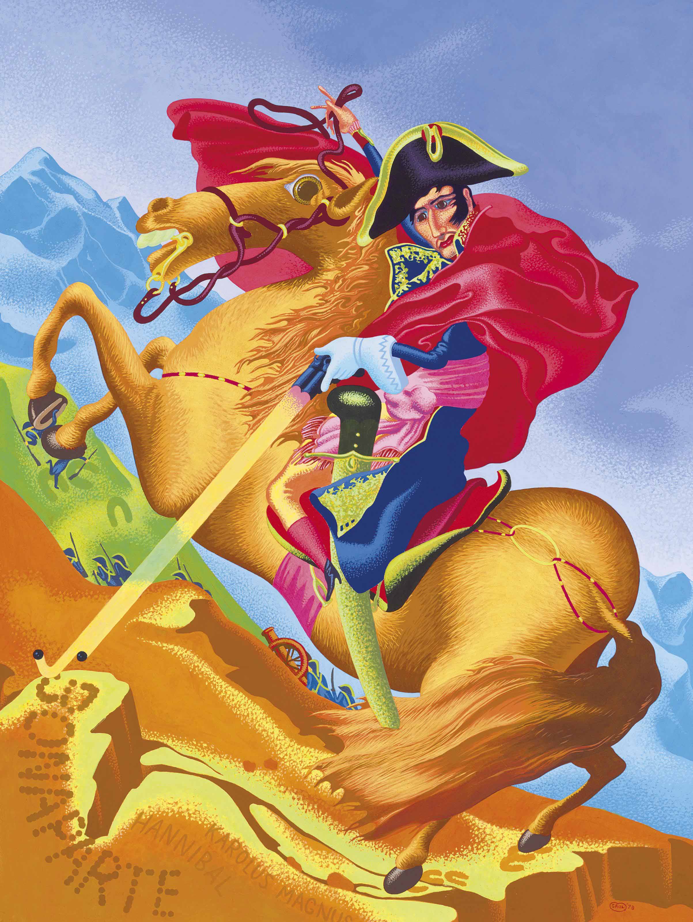 Peter Saul — Бонапарт
