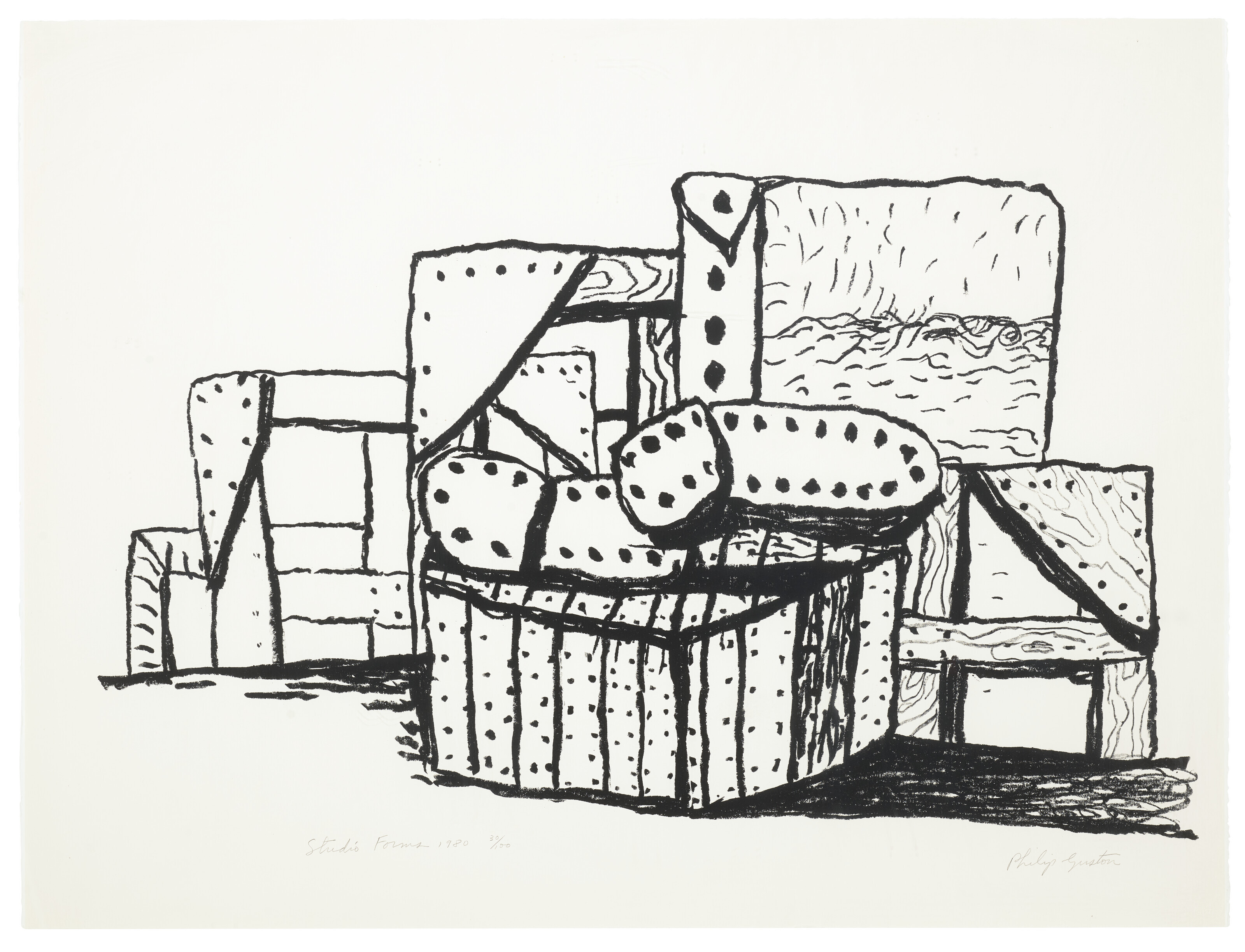 Philip Guston — Студийные формы, изображение 1