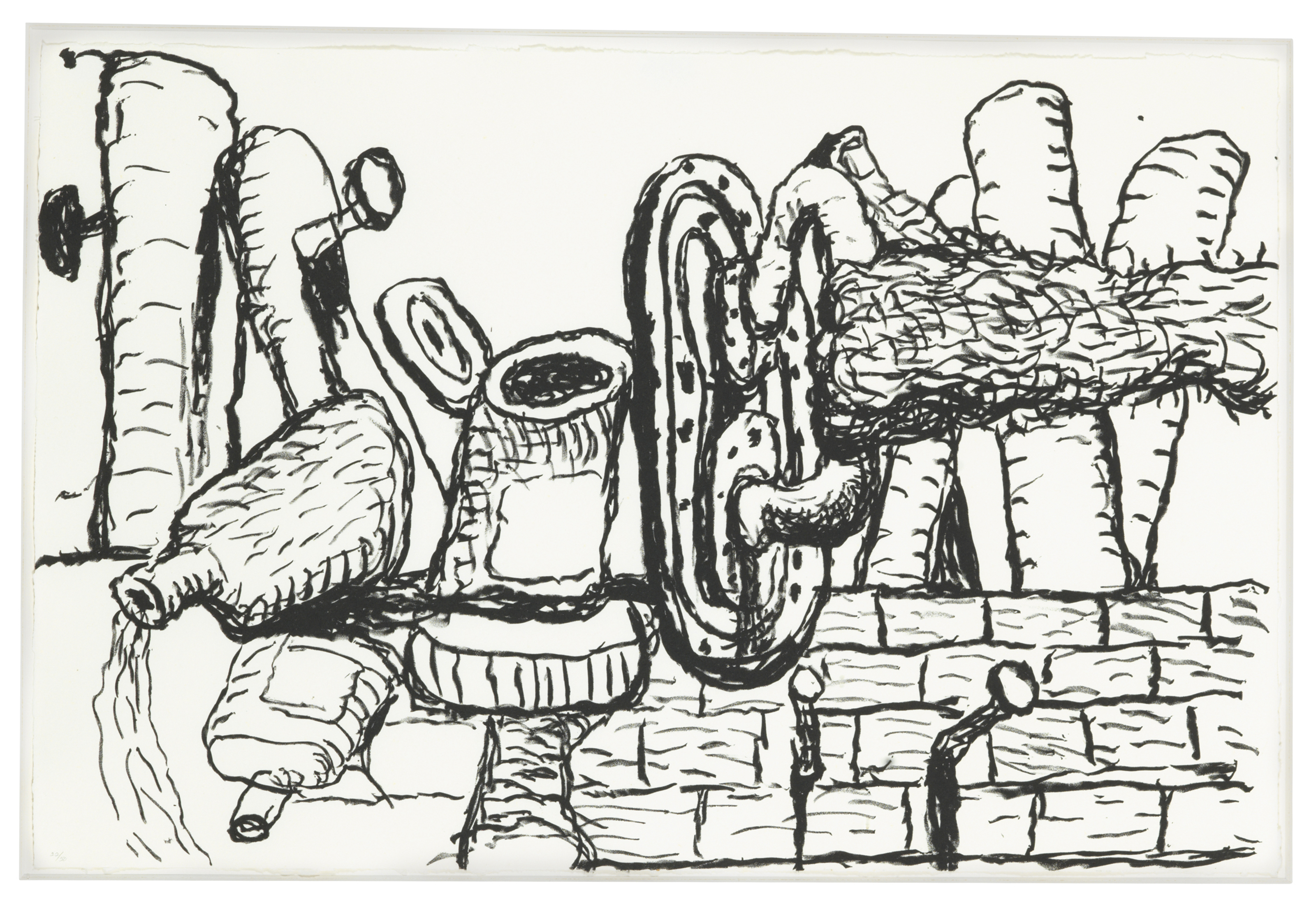 Philip Guston — Останки, состоящие из восьми литографий, будут переданы в Фонд современного исполнительского искусства