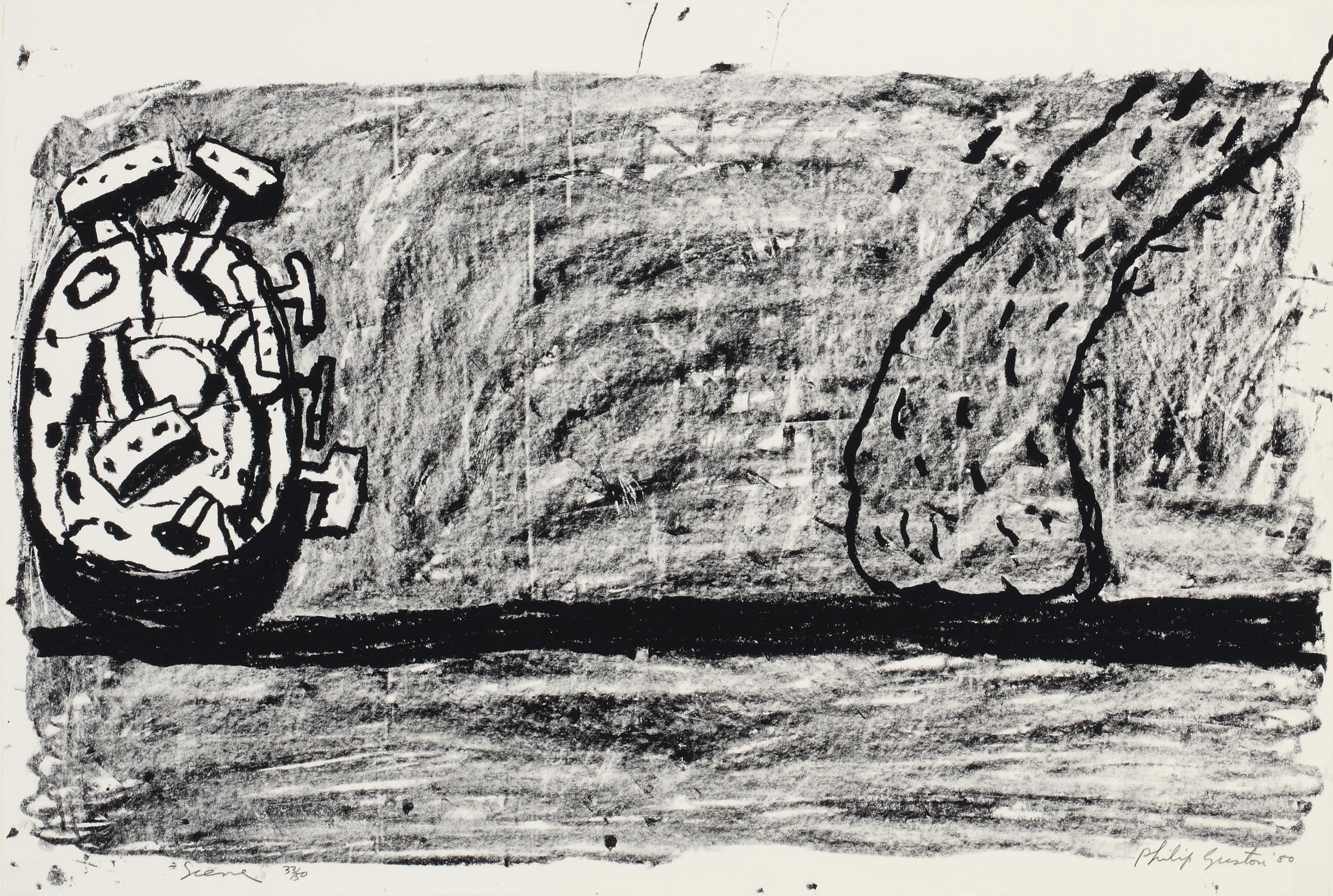 Philip Guston — Сцена (G. 929)