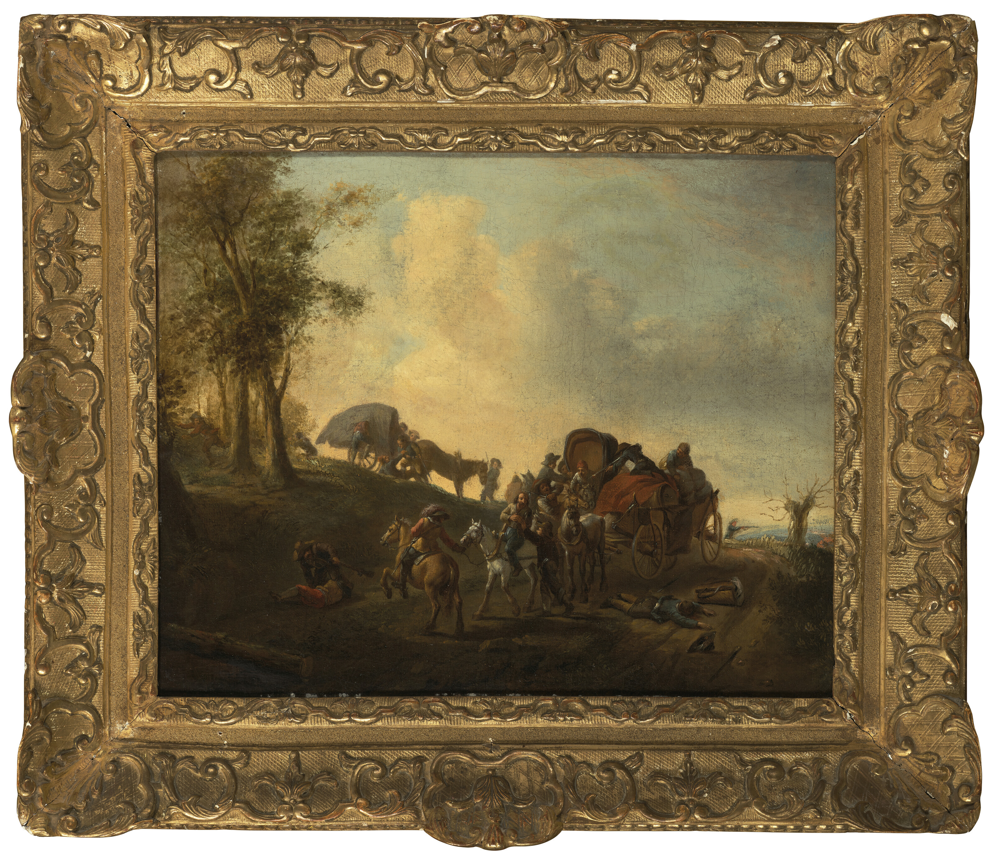 Philips Wouwerman — Разбойники отличаются усердием, изображение 2