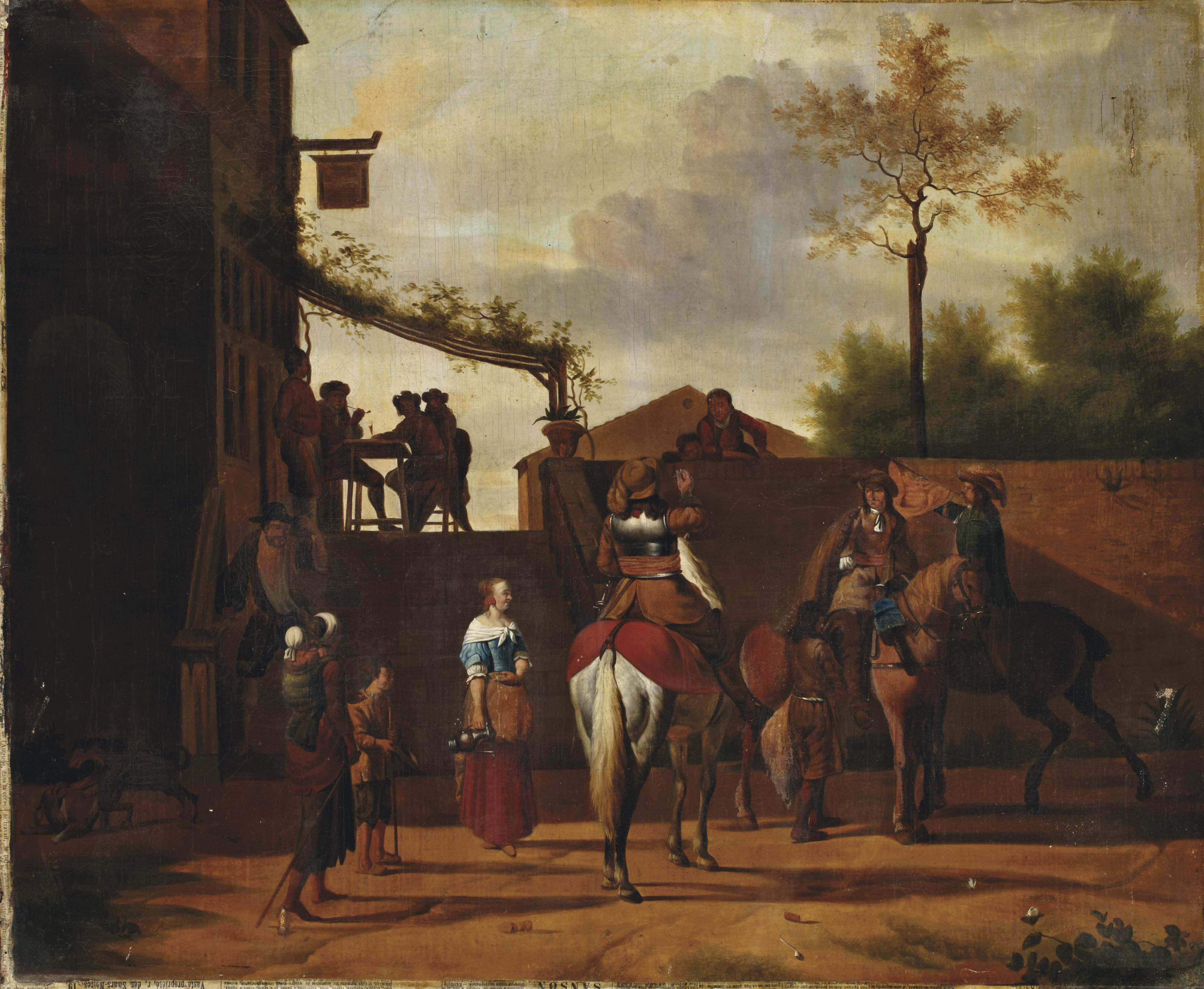 Philips Wouwerman — Привал для кавалеров