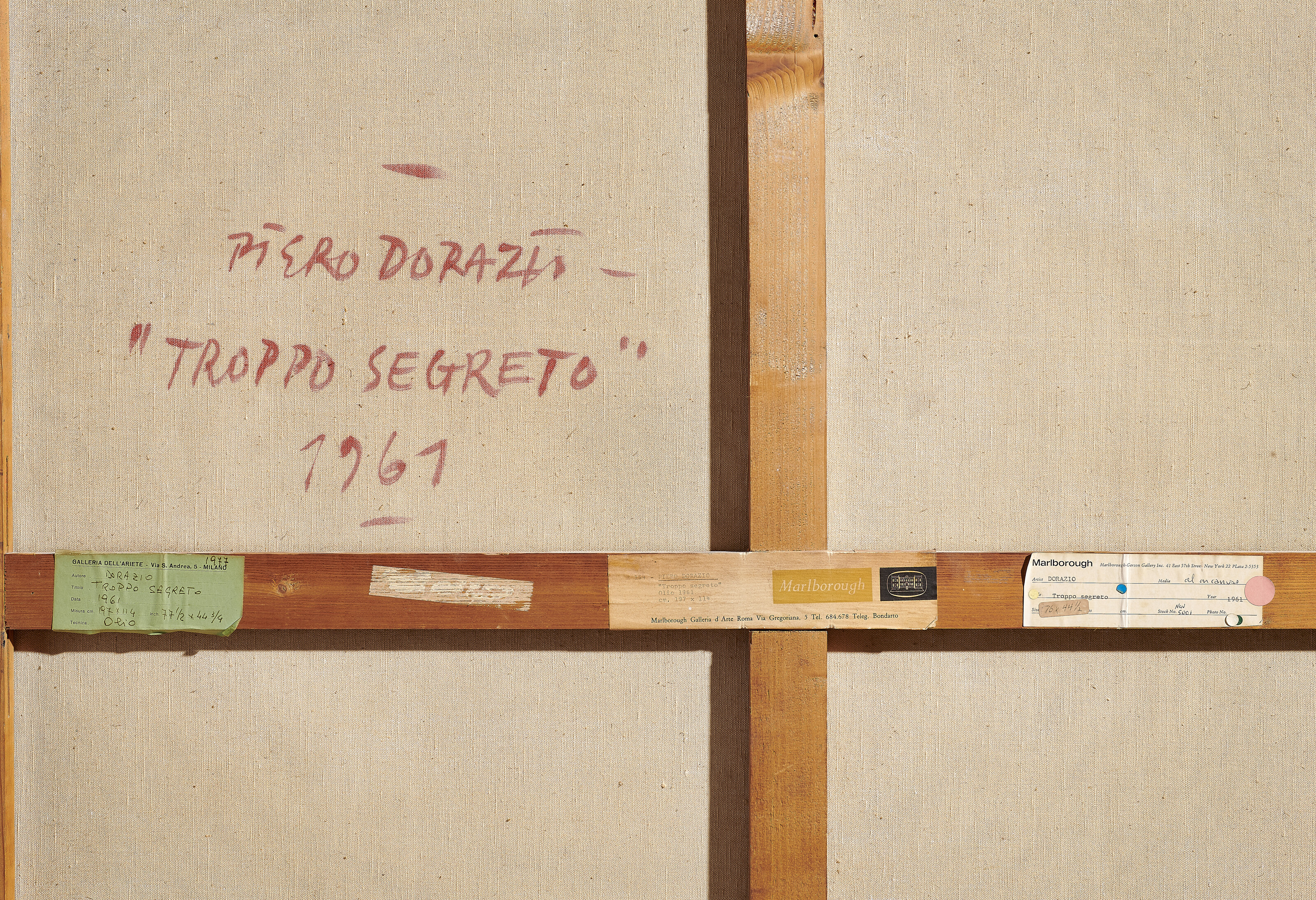 Piero Dorazio — Троппо сегрето , 1961 год, изображение 3