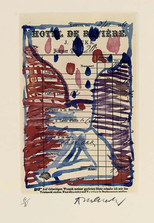Pierre Alechinsky — Жан Тардье, "Карта Канта", Р. и Л. Дютру, Париж, 1987 (Кьюлер и Ван де Вельде, 77)