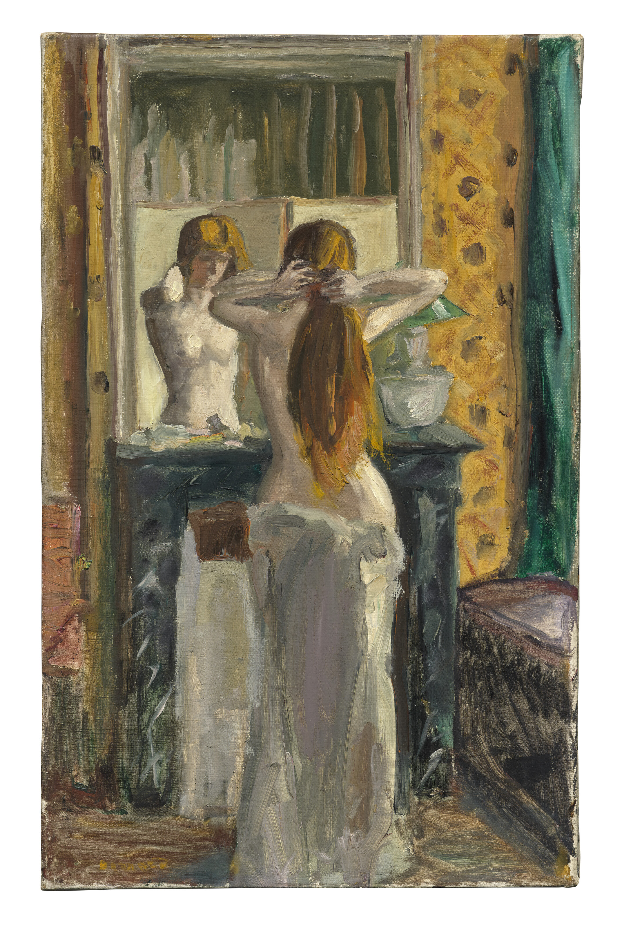 Pierre Bonnard — Женщина в полутьме или с такой прической, которая выглядит элегантно, изображение 2
