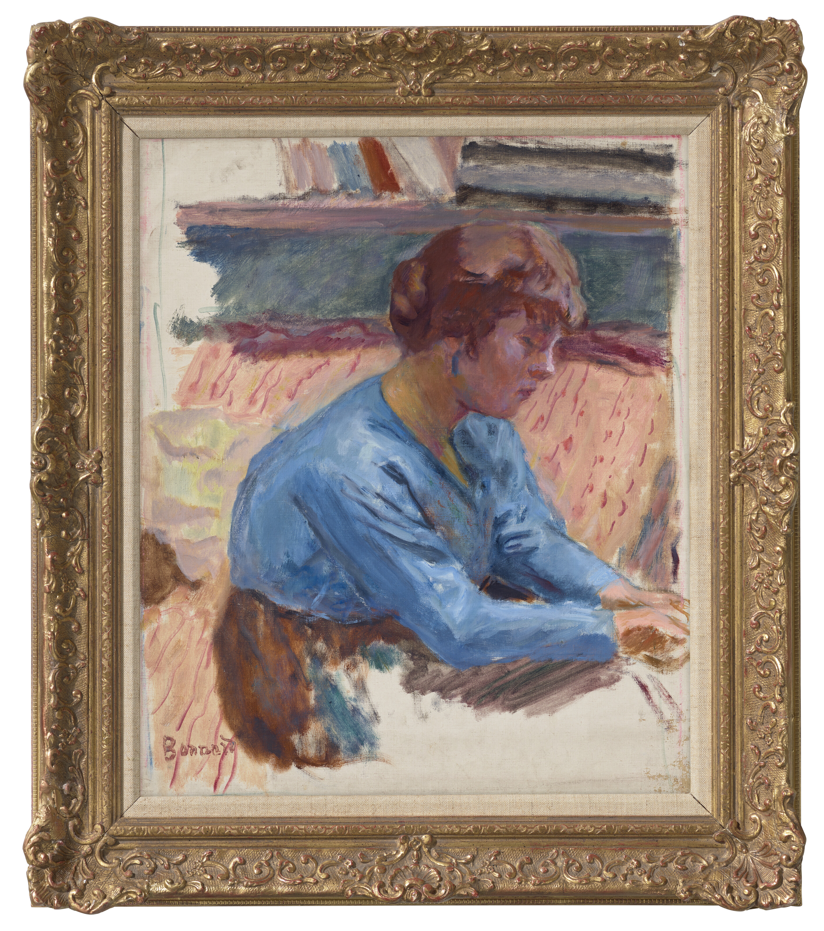 Pierre Bonnard — Женская задумчивость в голубом корсаже, изображение 3