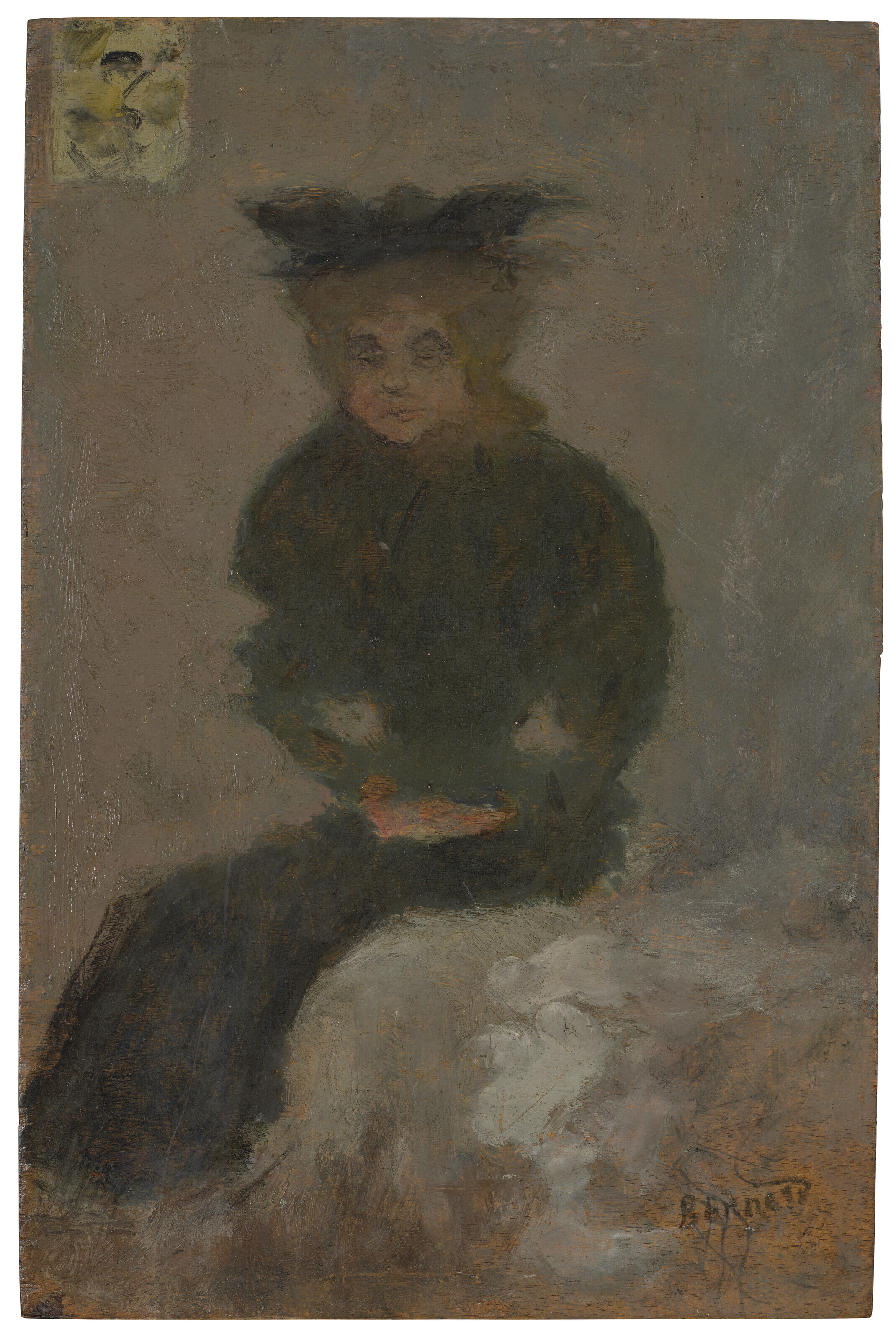 Pierre Bonnard — Женский наряд в черной шапочке, изображение 2