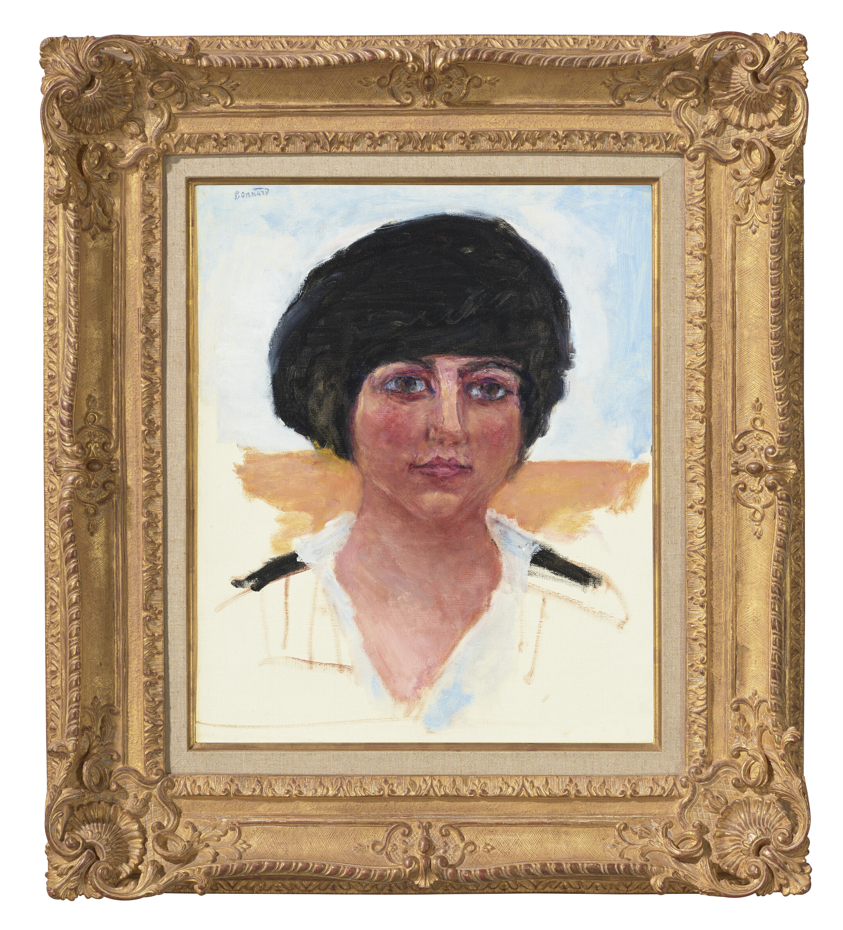 Pierre Bonnard — Тет-а-тет с женщиной в черном, мадам Люсьен Дюпюи де Френель (этюд), изображение 2