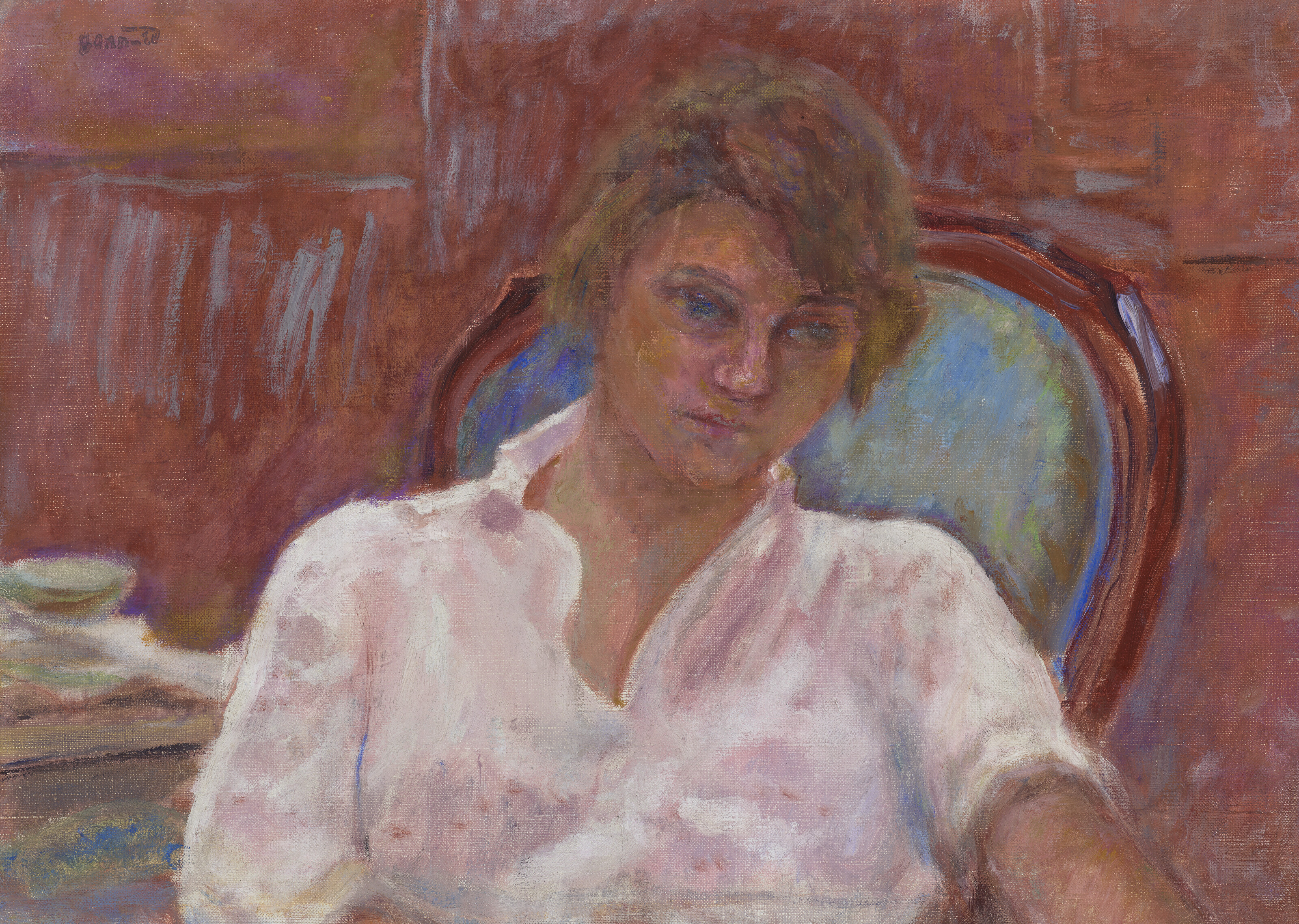 Pierre Bonnard — Молодая женщина, мечтающая о танце без границ, Розовая гармония