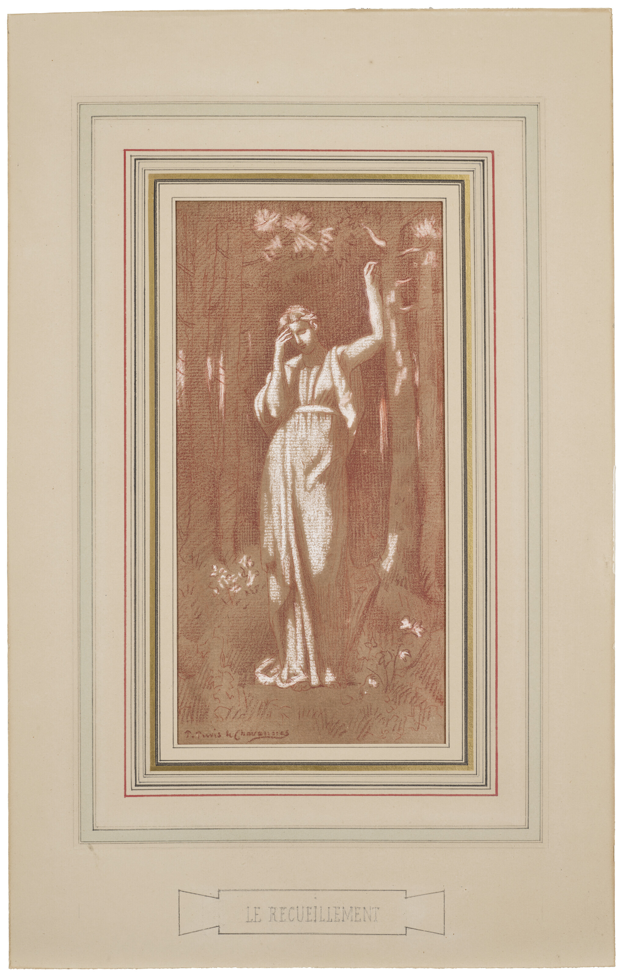 Pierre Puvis De Chavannes — Этюд для "Искупления", изображение 2