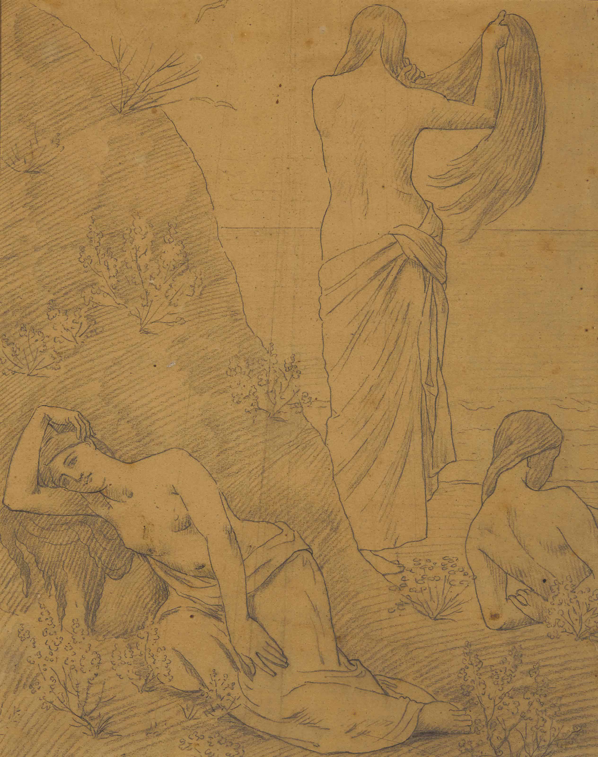 Pierre Puvis De Chavannes — Этюд для молодых девушек на берегу моря
