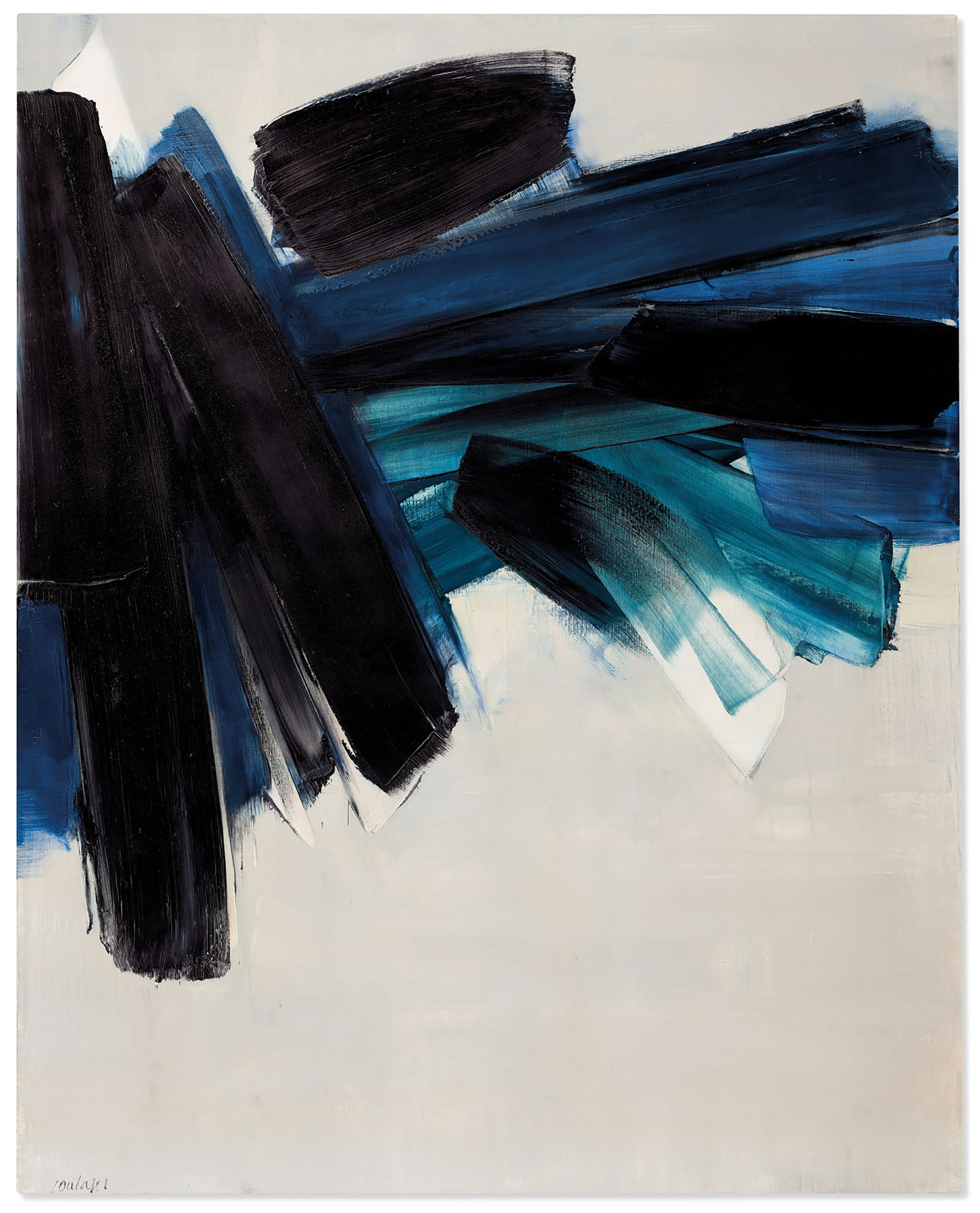Pierre Soulages — Рисунок 162 x 130 см, 9 июля 1961 года, изображение 2