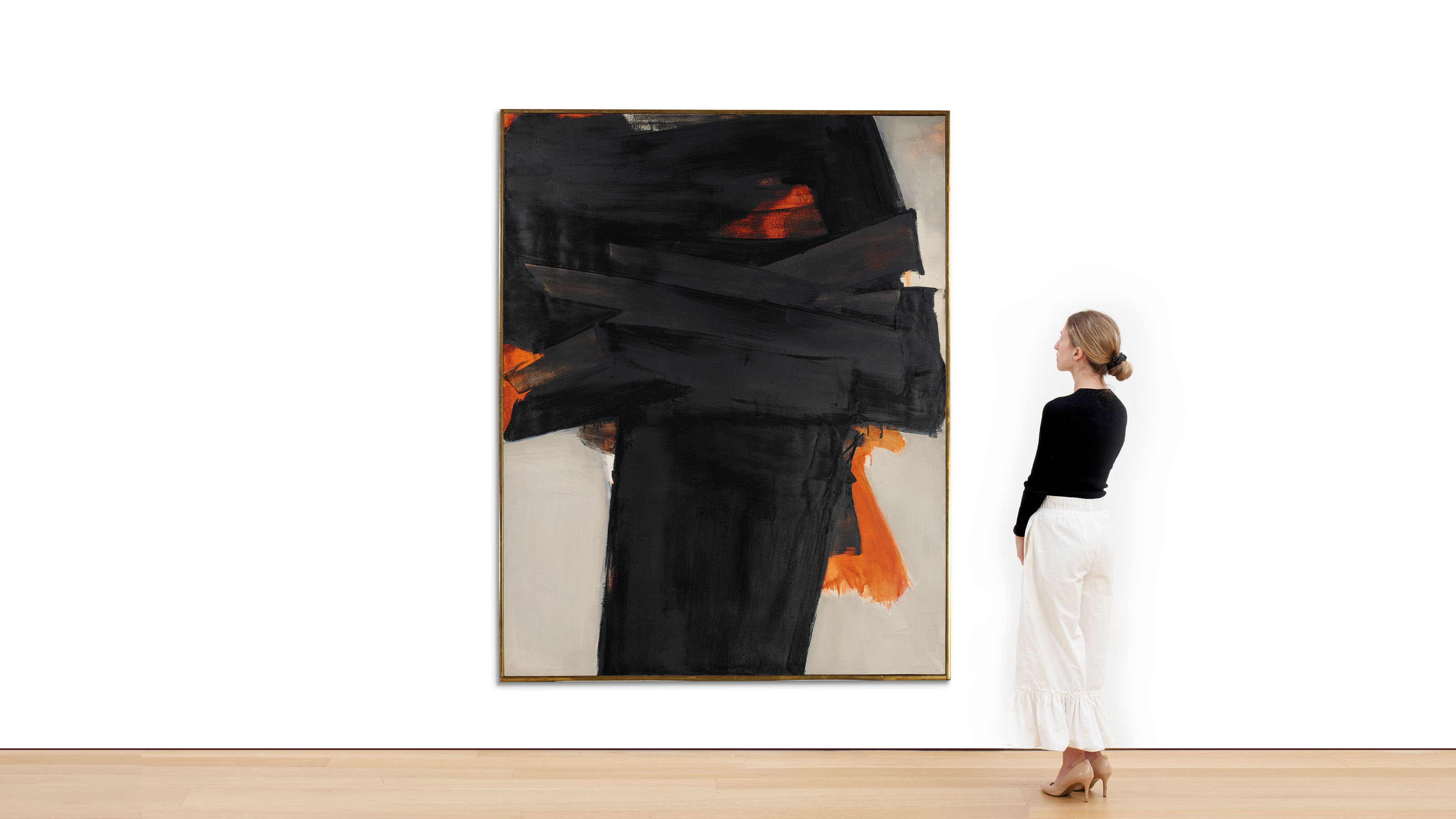 Pierre Soulages — Рисунок 202 x 159 см, 3 июля 1965 года, изображение 2