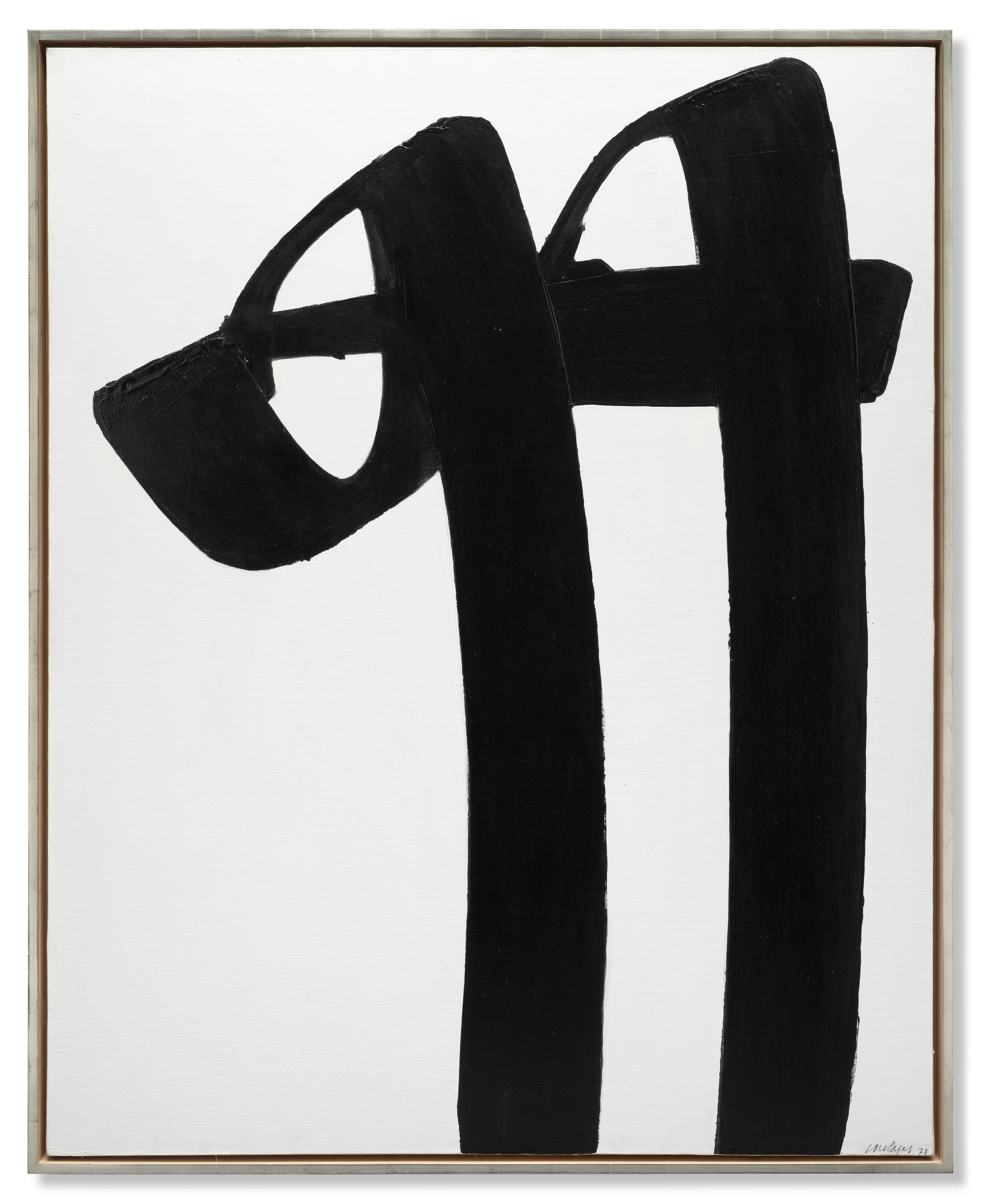 Pierre Soulages — Рисунок 165,1 x 139,7 см, 11 июля 1971 года, изображение 2