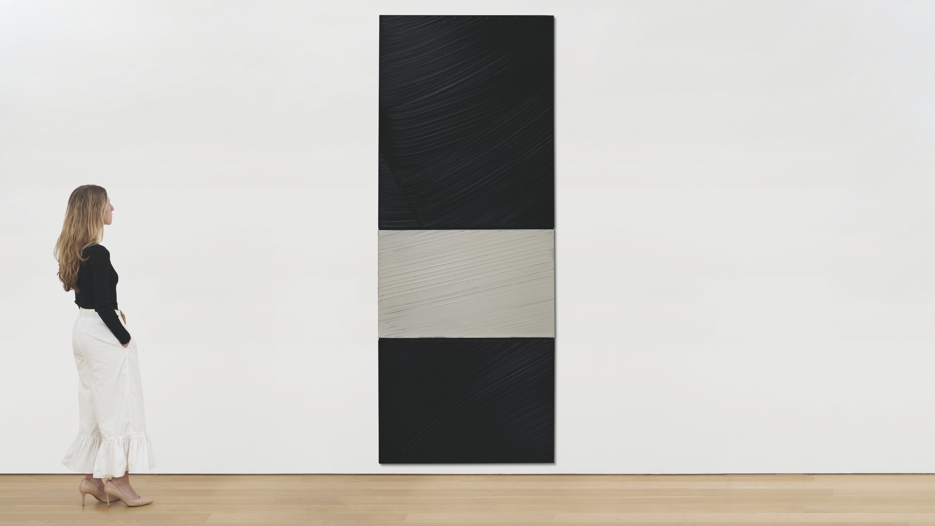Pierre Soulages — Рисунок 237 х 81 см, 18 февраля 1990 г., изображение 3
