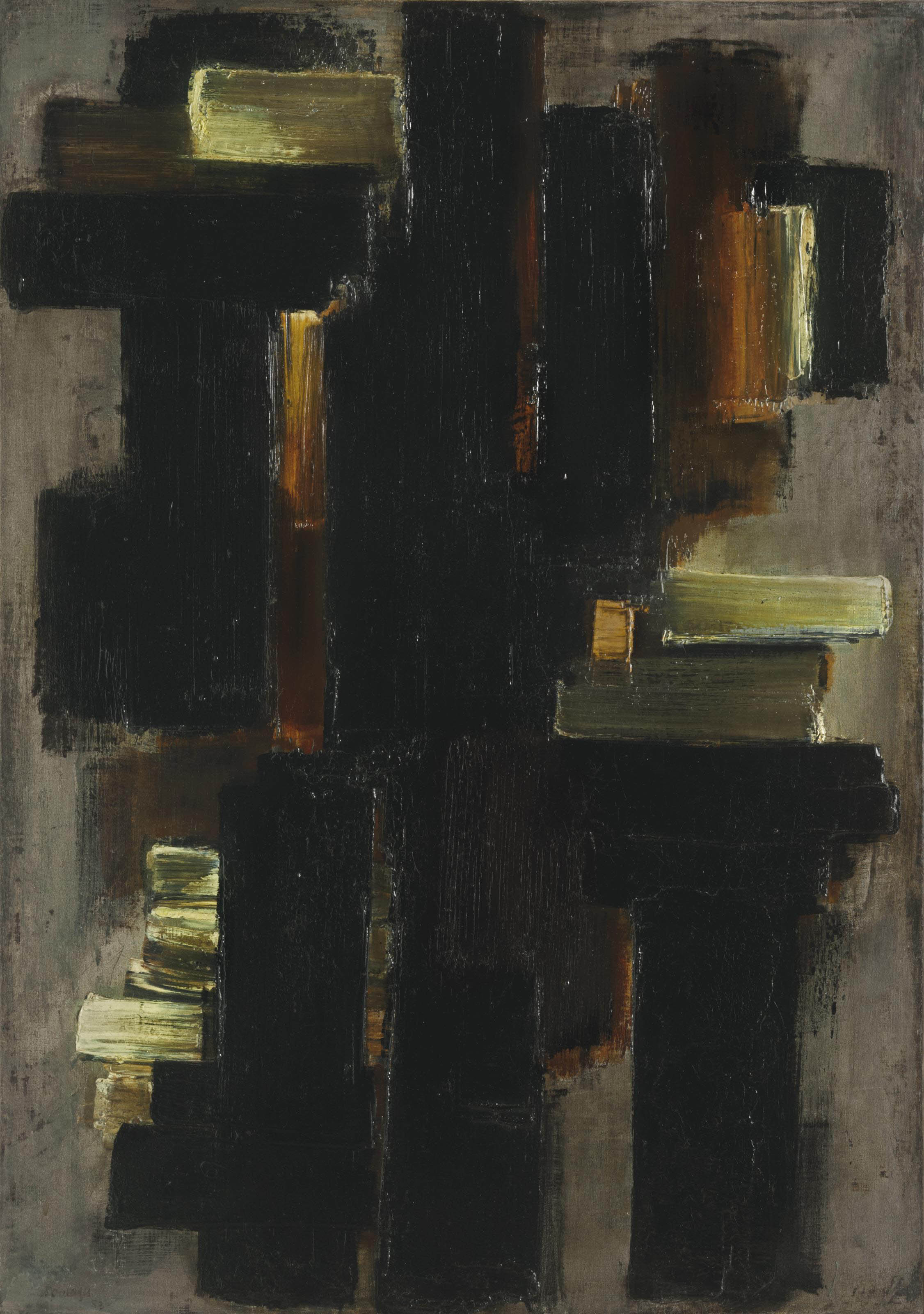 Pierre Soulages — Рисунок 92 х 65 см, 1 января 1953 года