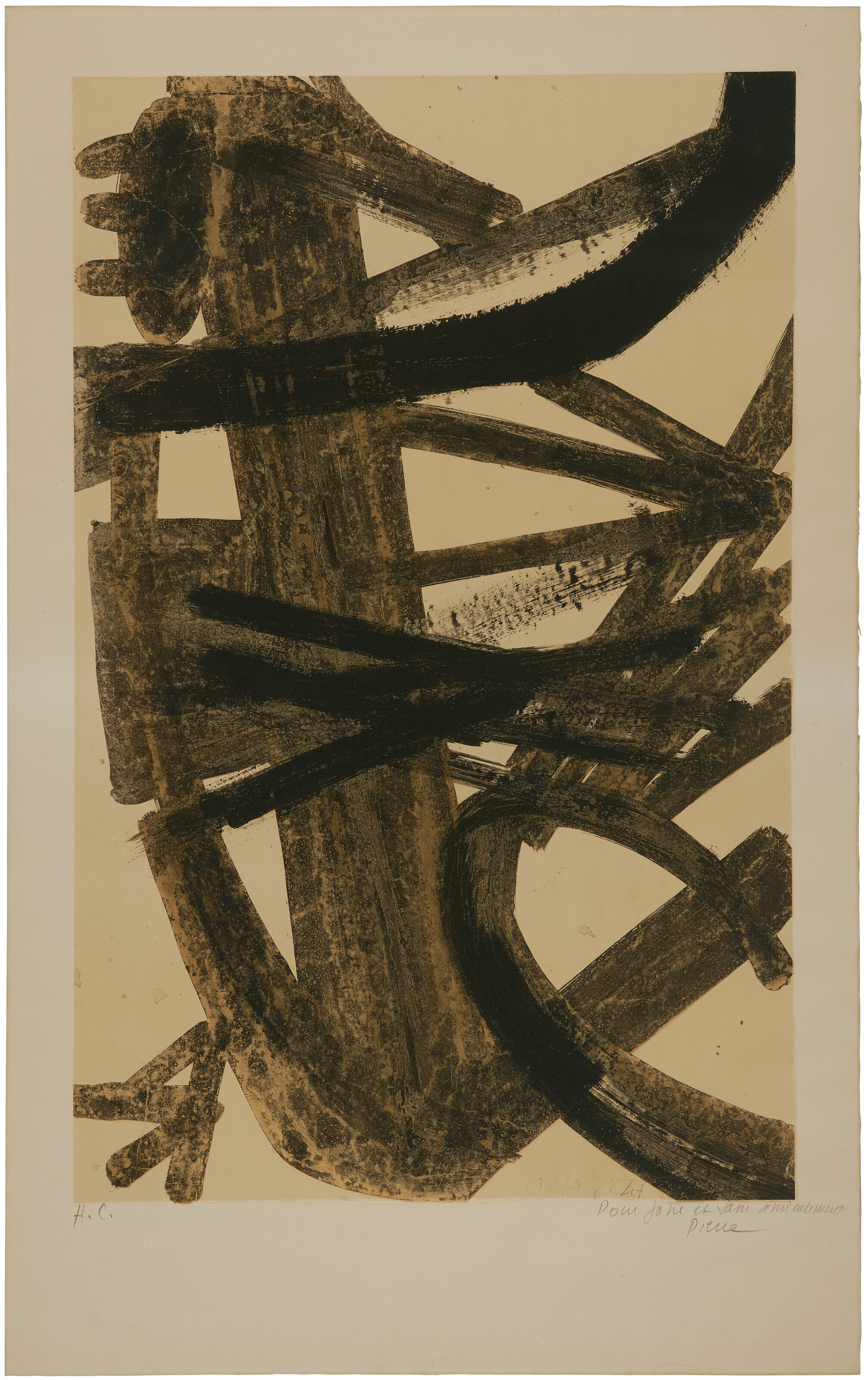 Pierre Soulages — Начало 1947 года