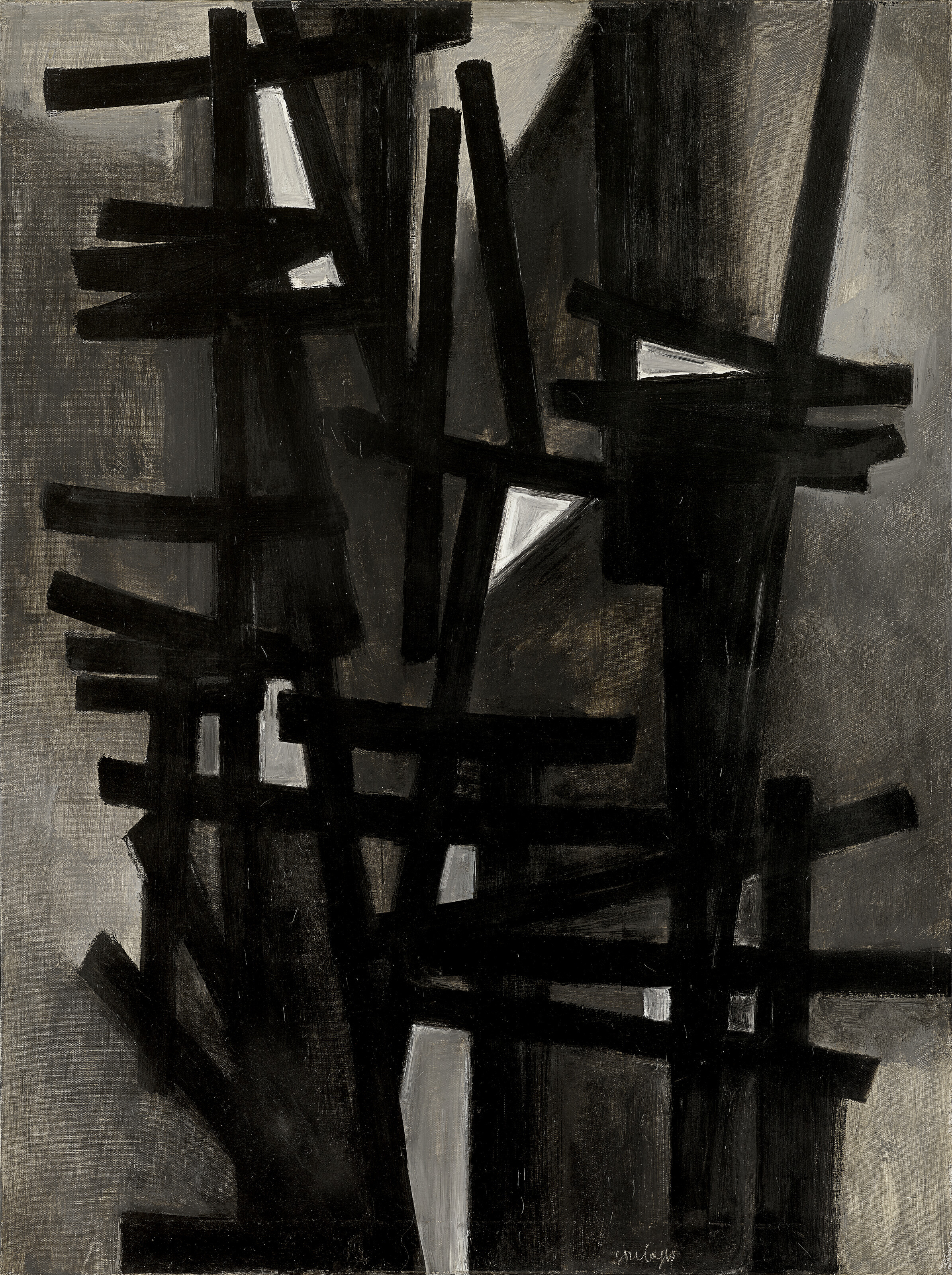 Pierre Soulages — Рисунок 130 х 97 см, 1949