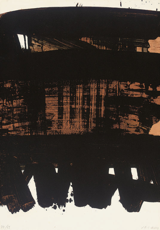 Pierre Soulages — Литография № 22 (Ривьера, 24)