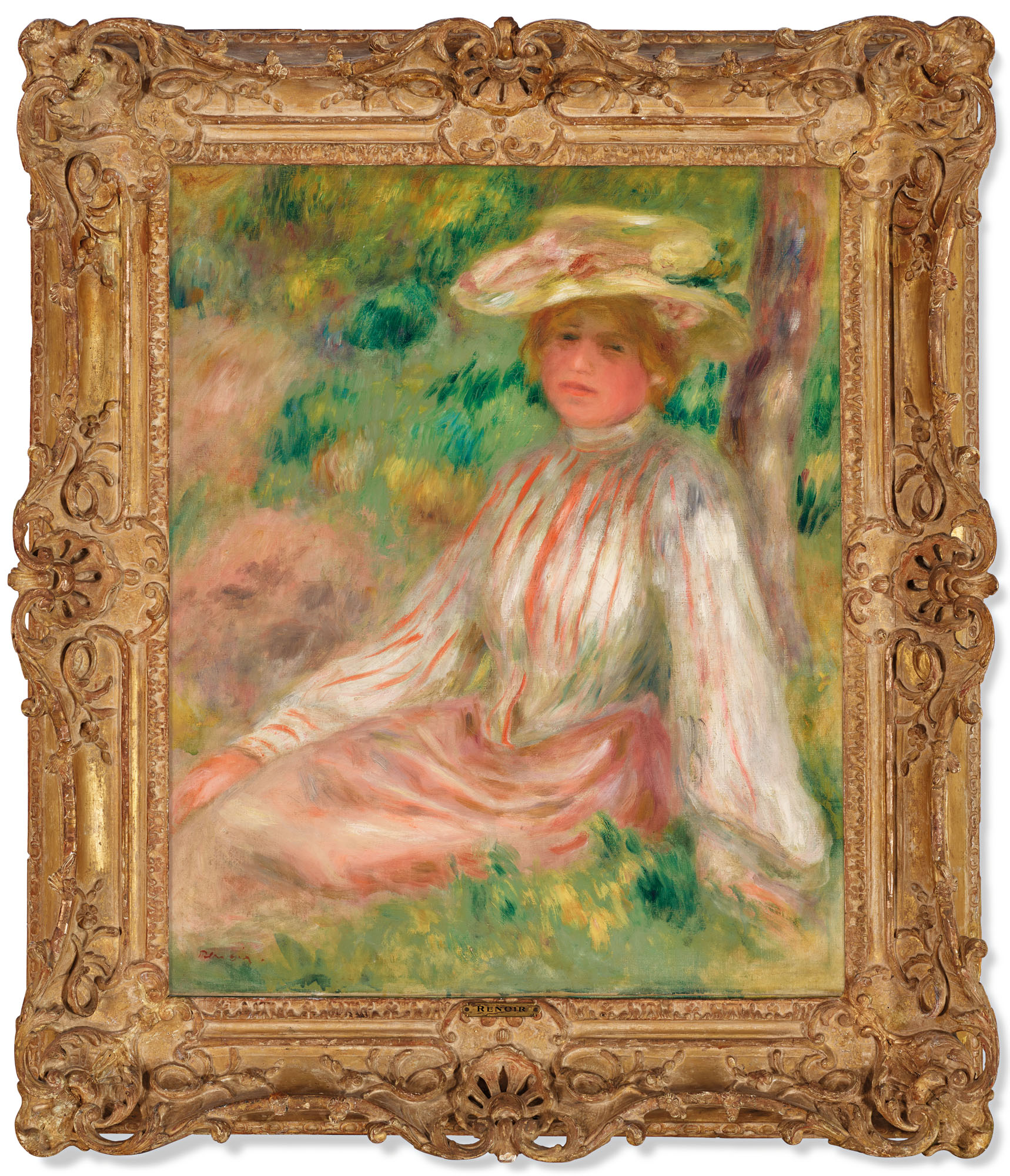 Pierre-Auguste Renoir — Женщина в саду, изображение 2