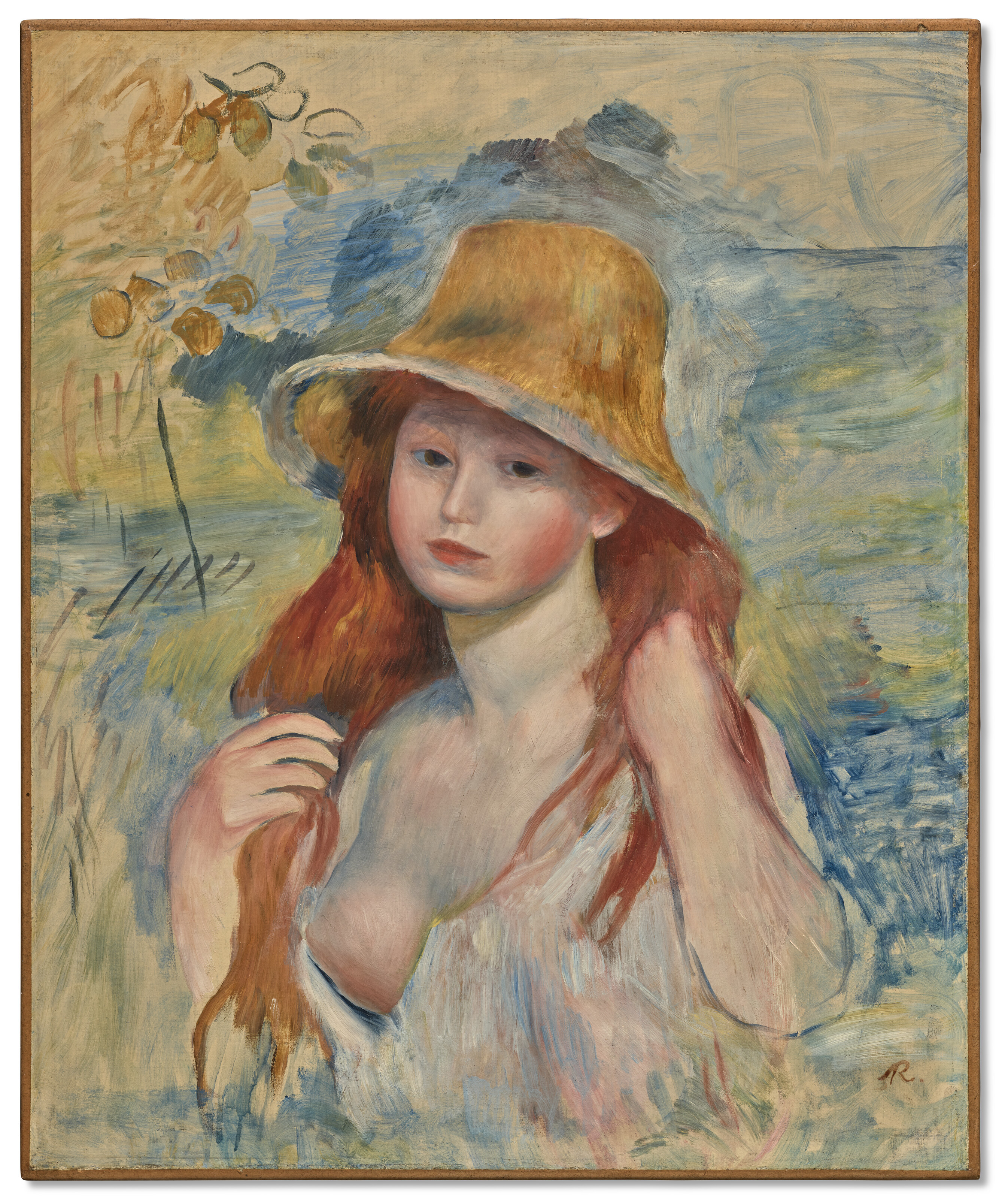 Pierre-Auguste Renoir — Молодая девушка во вводной части платья, изображение 2