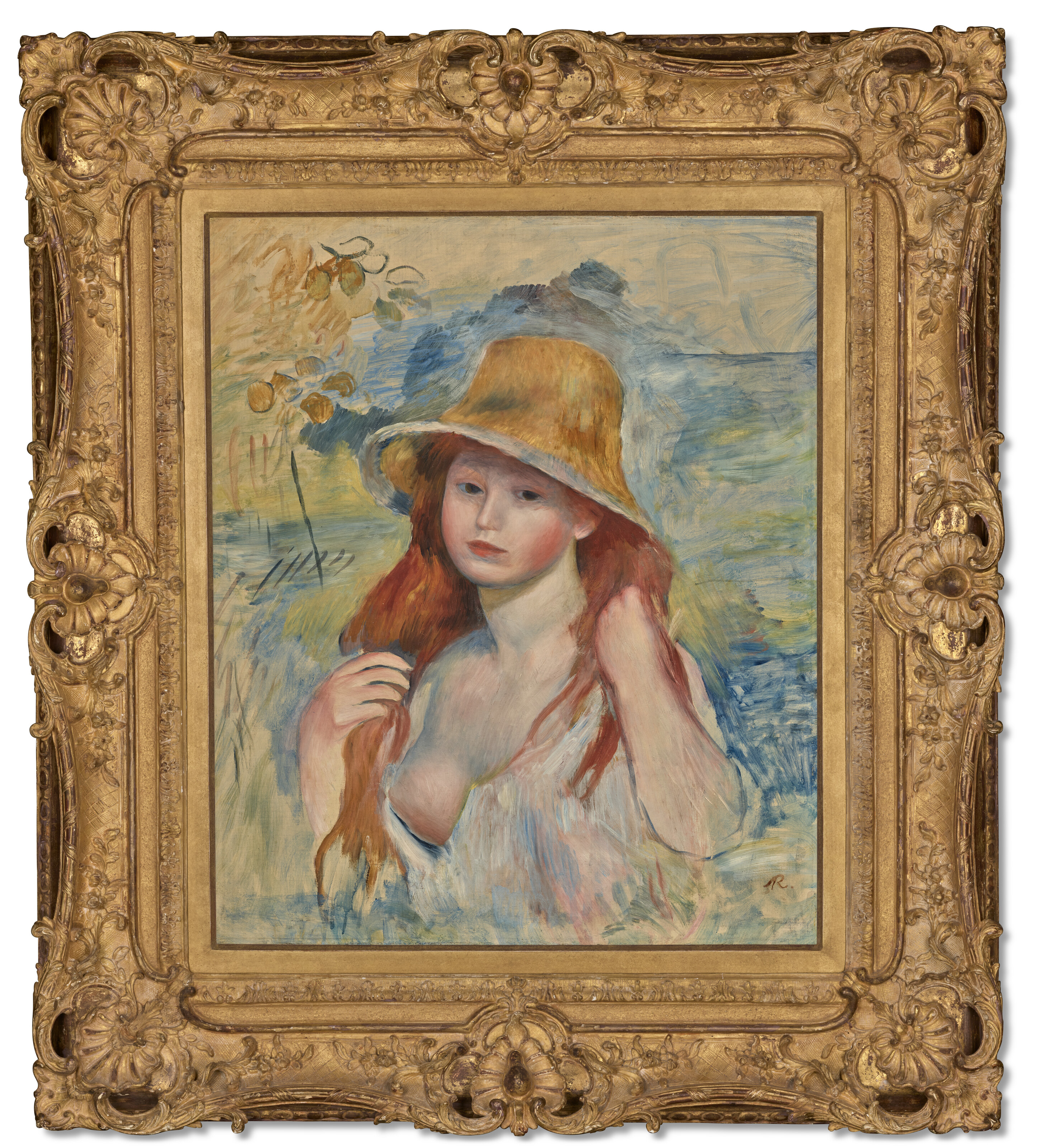 Pierre-Auguste Renoir — Молодая девушка во вводной части платья, изображение 4