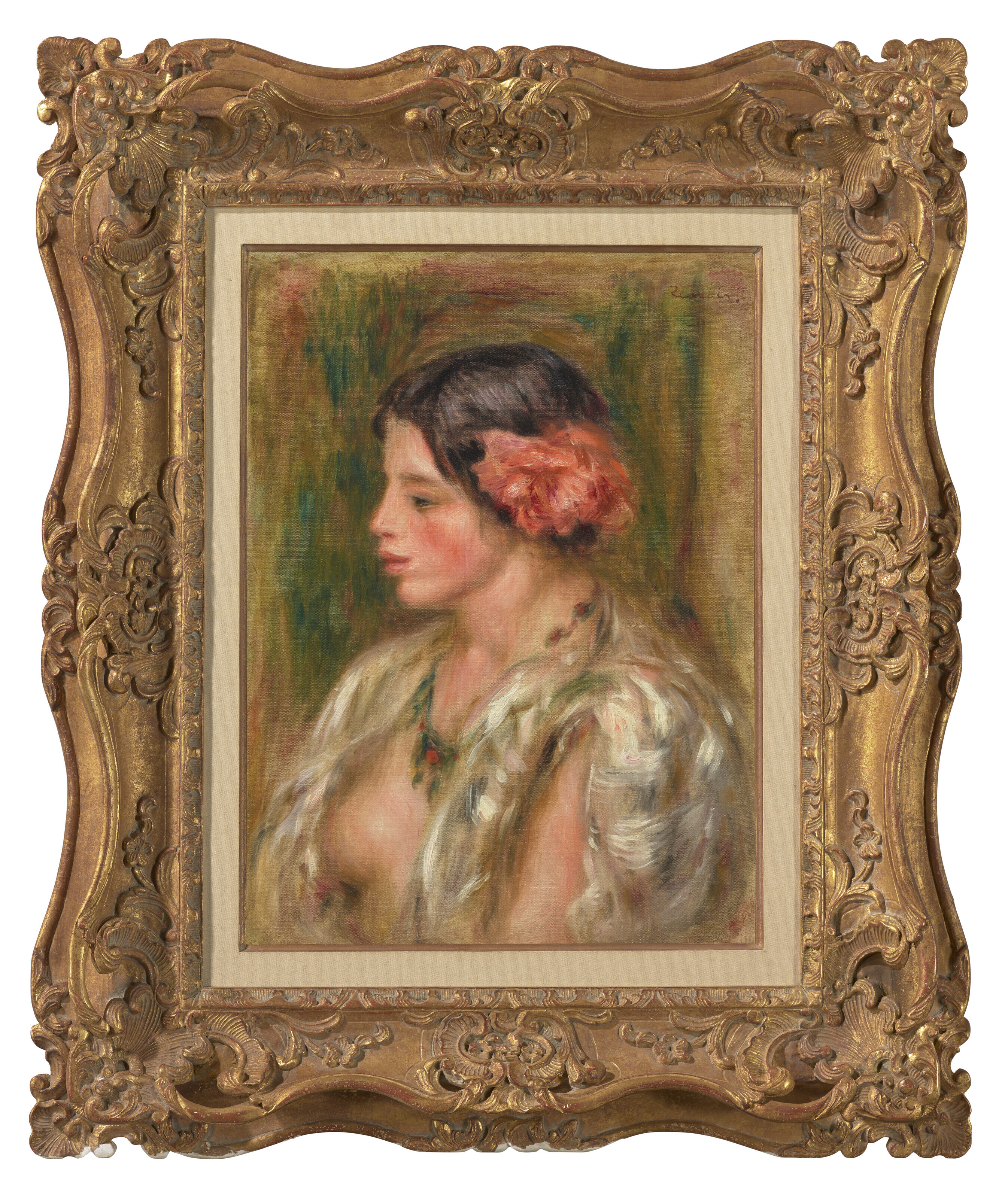 Pierre-Auguste Renoir — Молодая женщина а-ля роза, изображение 2
