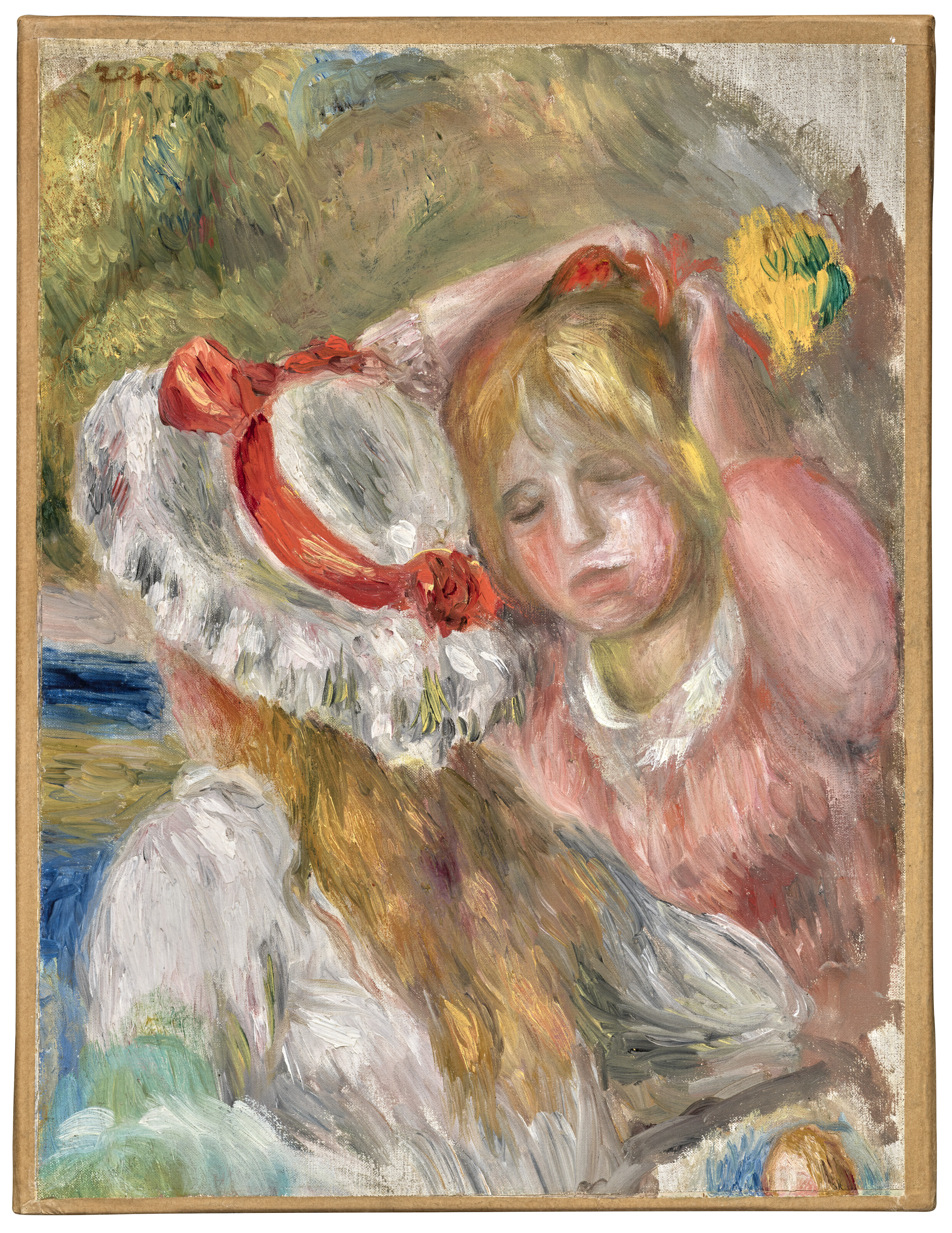 Pierre-Auguste Renoir — Два молодых человека в шапочке для румян, изображение 2