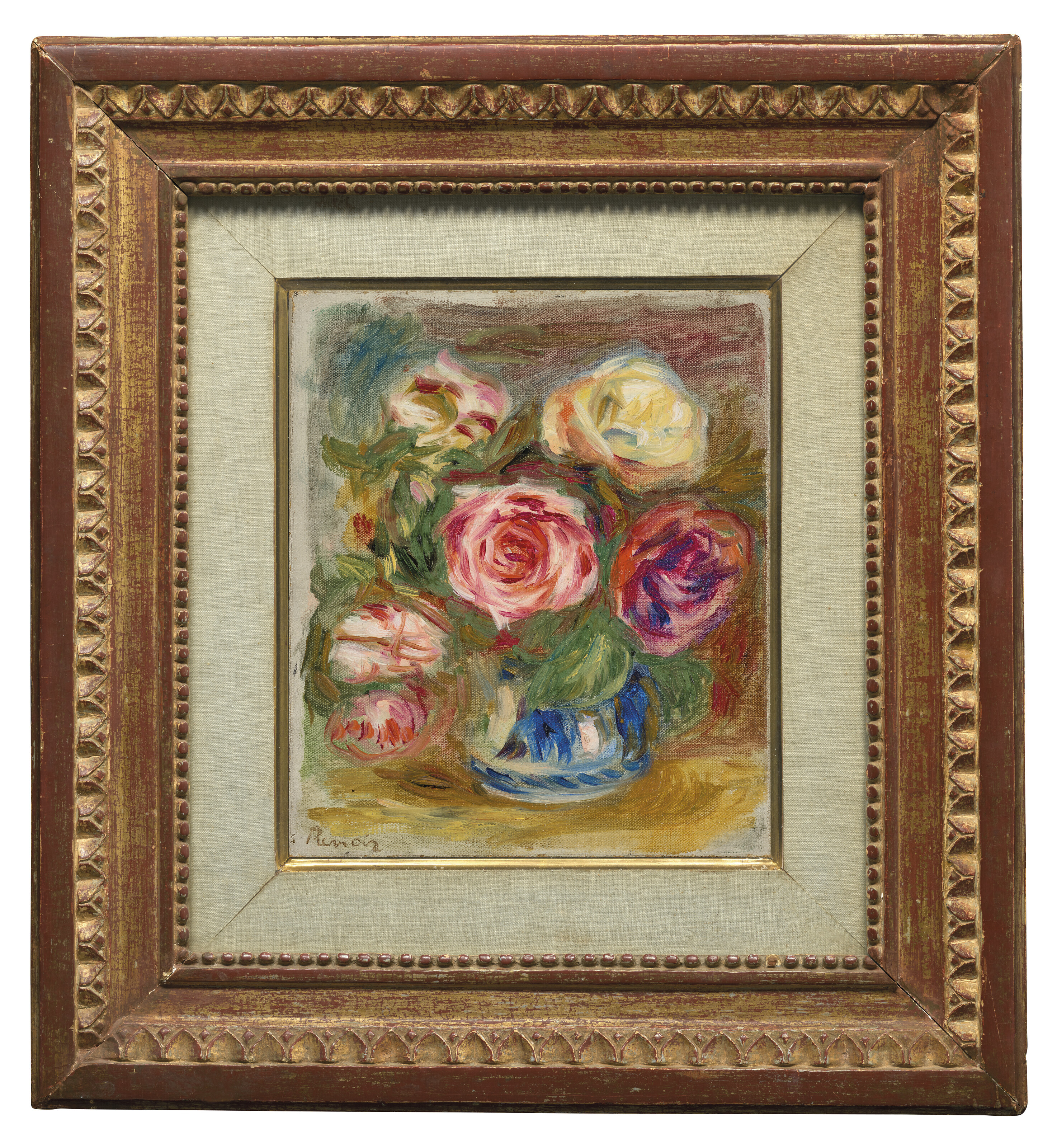 Pierre-Auguste Renoir — Ваза с розами, изображение 2