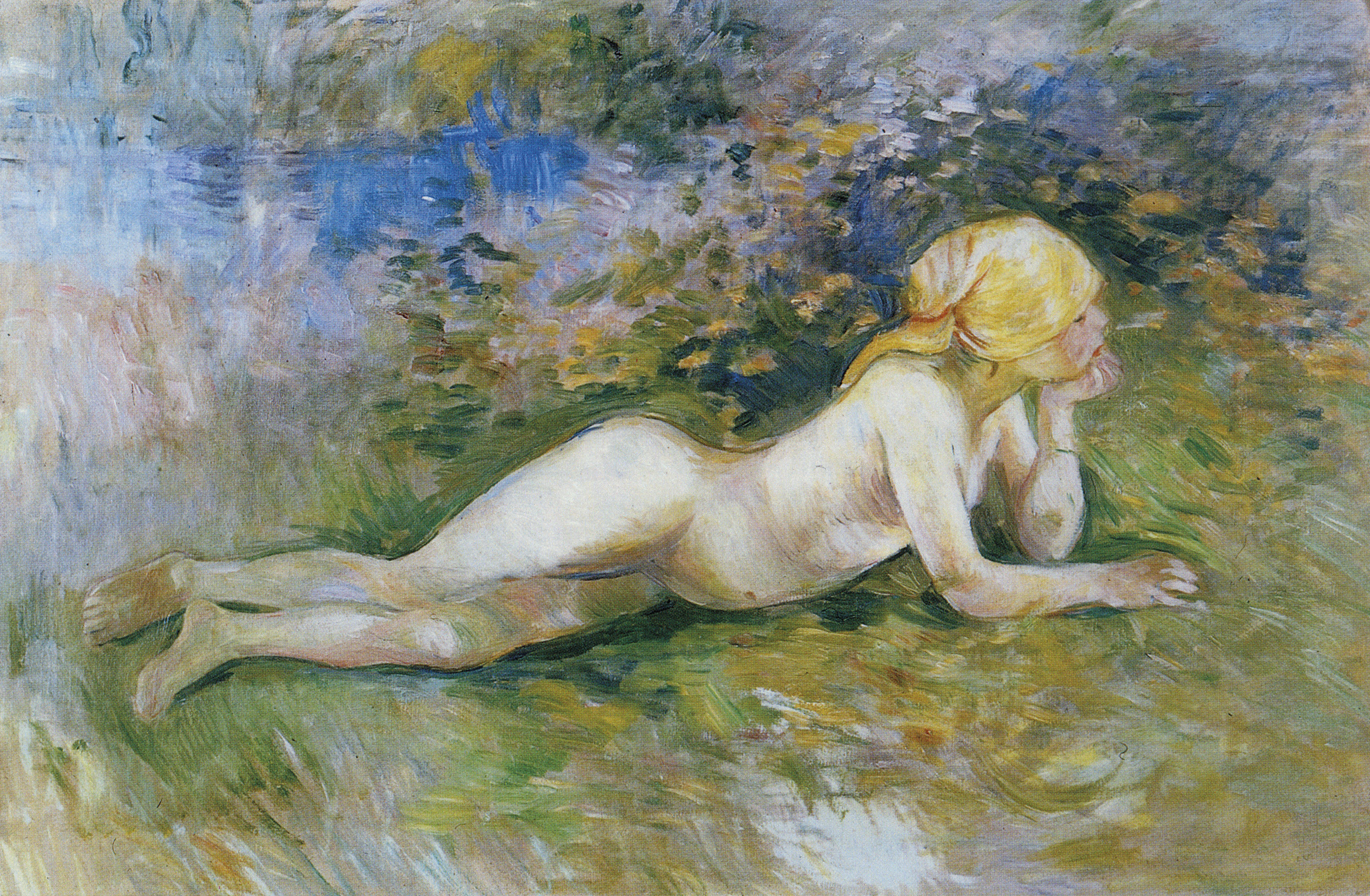 Pierre-Auguste Renoir — Молодая Пейсанна манжант уна помм, Габриэль Дюфур, изображение 2