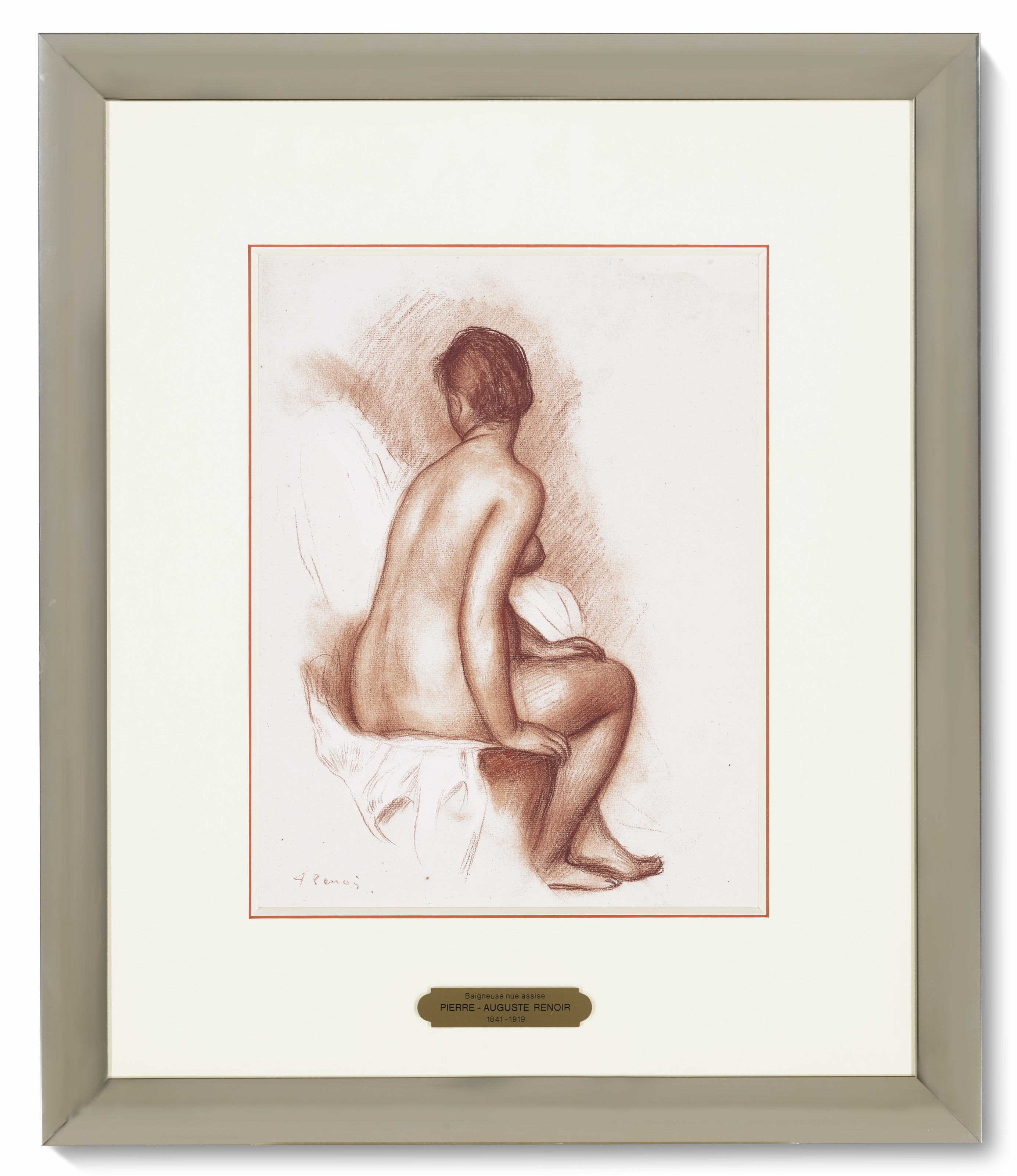 Pierre-Auguste Renoir — Женская задница (Baigneuse assise vue de dos), изображение 2