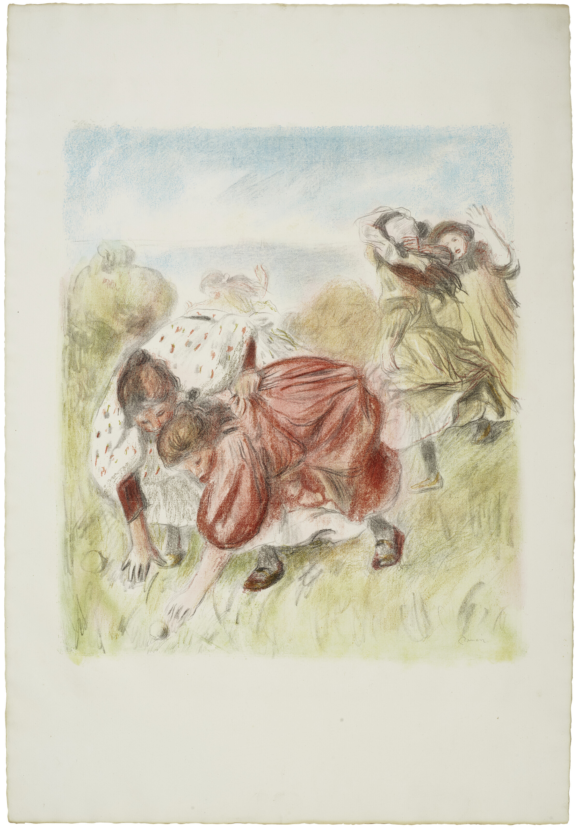 Pierre-Auguste Renoir — Танцующие на балу, изображение 2