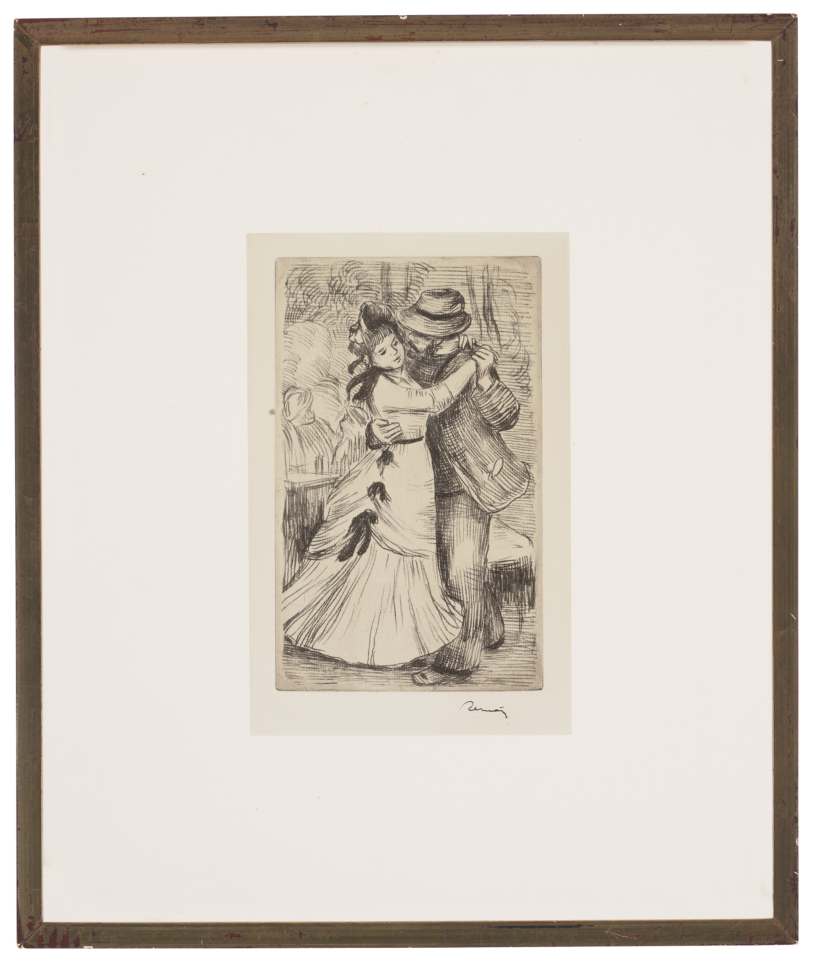 Pierre-Auguste Renoir — Танец в компании, Планш, 2э, изображение 2