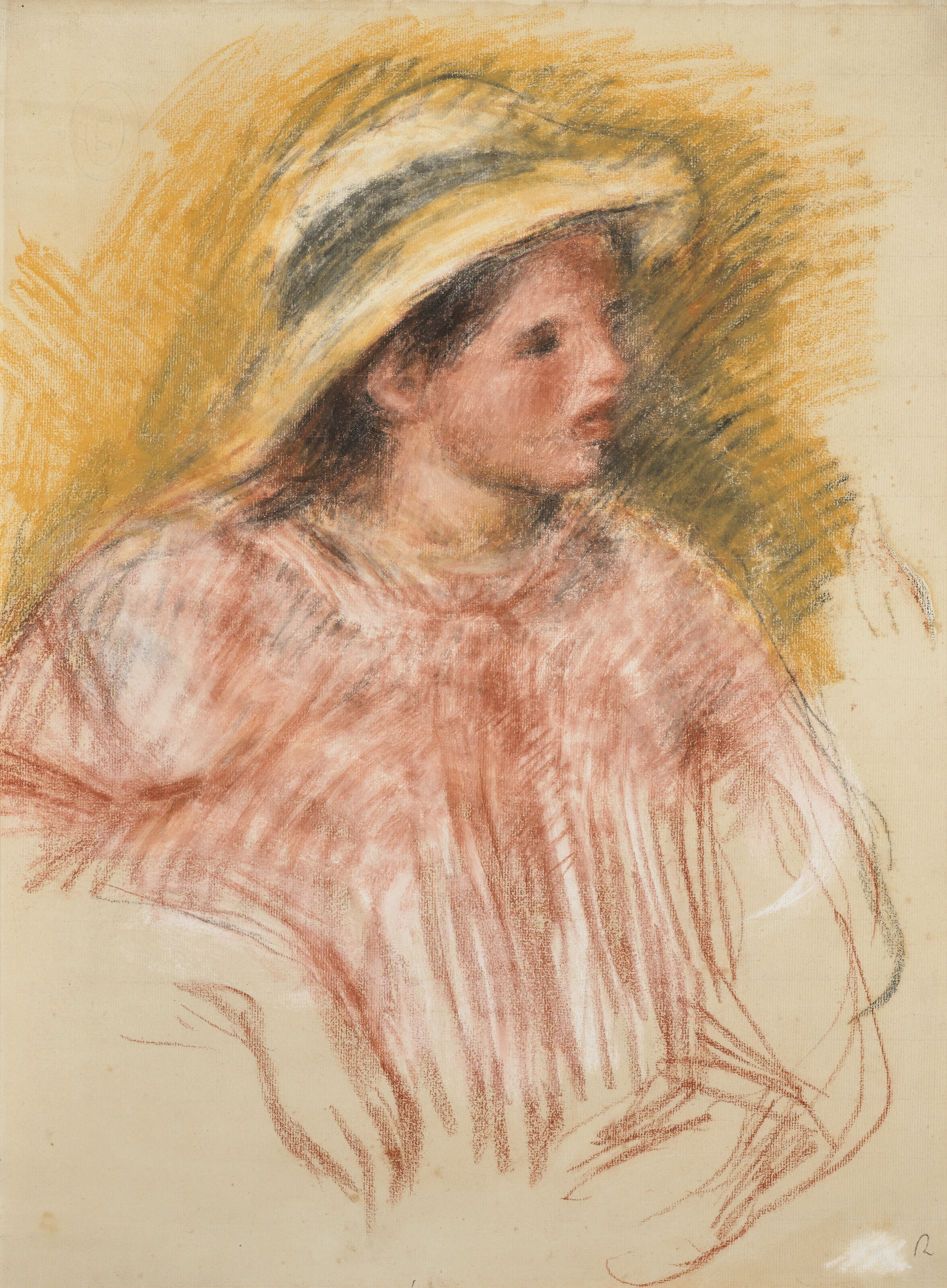 Pierre-Auguste Renoir — Бюст женщины с вводной частью, изображение 1